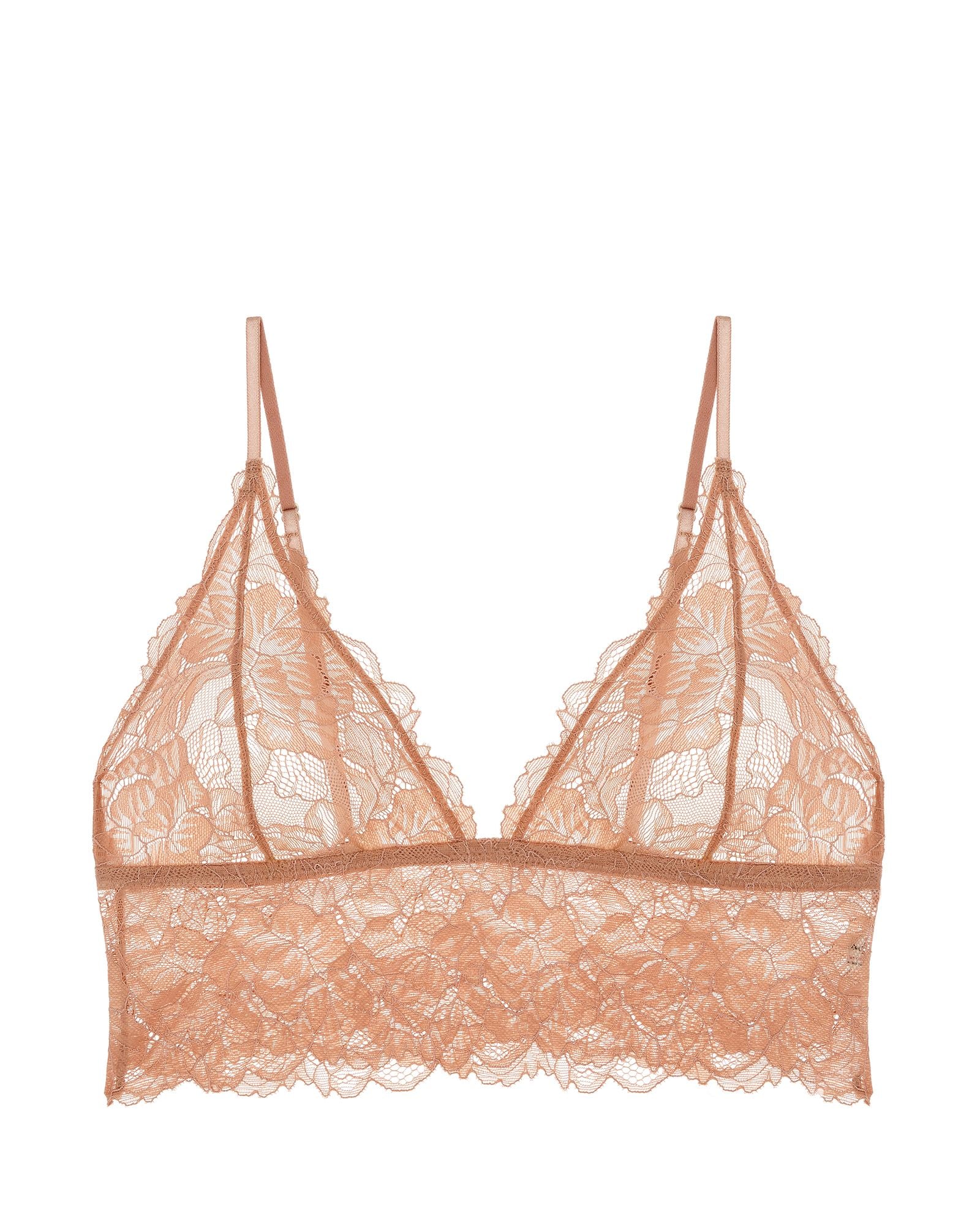 Free People Intimately FP Everyday Lace Longline in beige