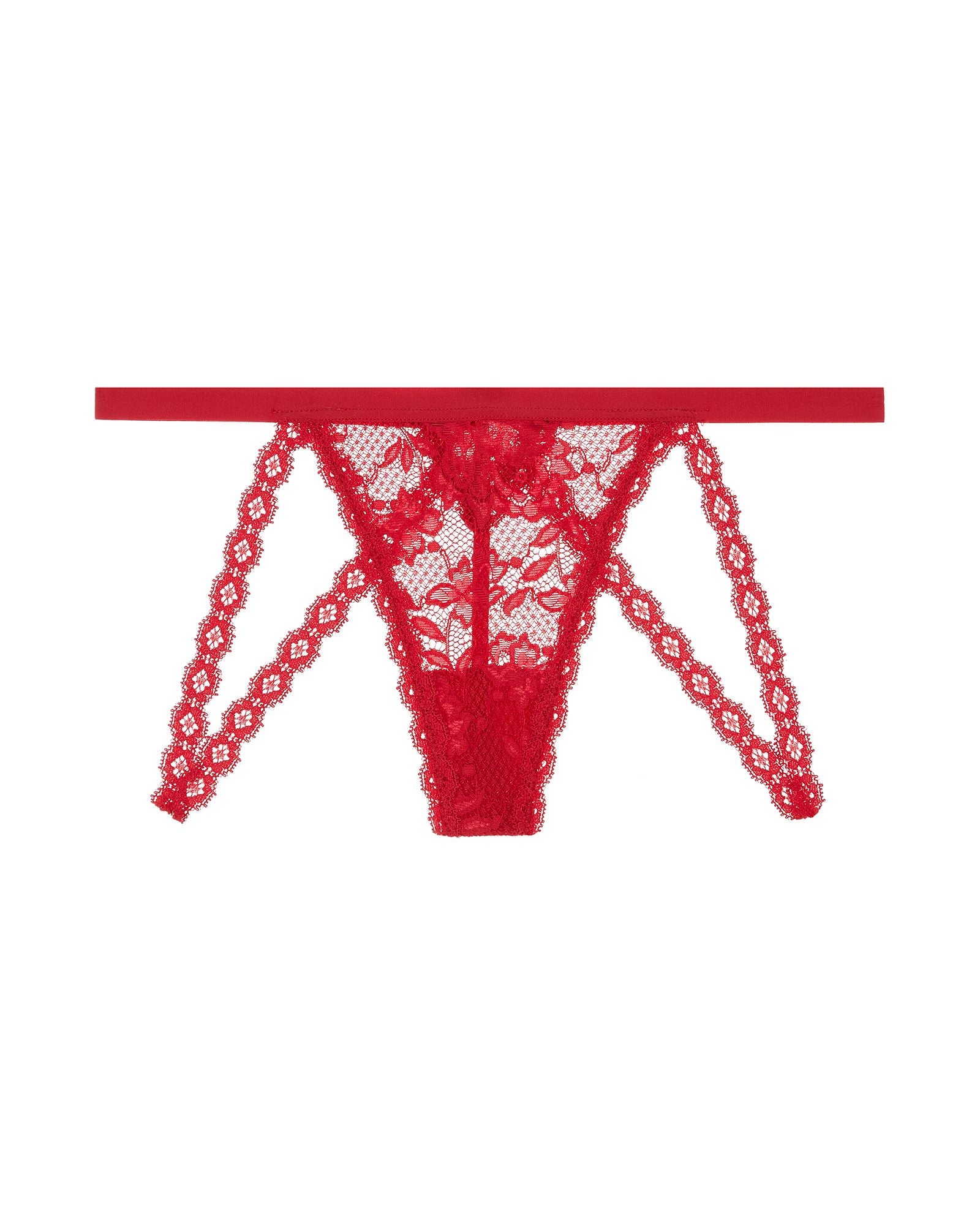 Cosabella Never Say Never Strappie G-String in red