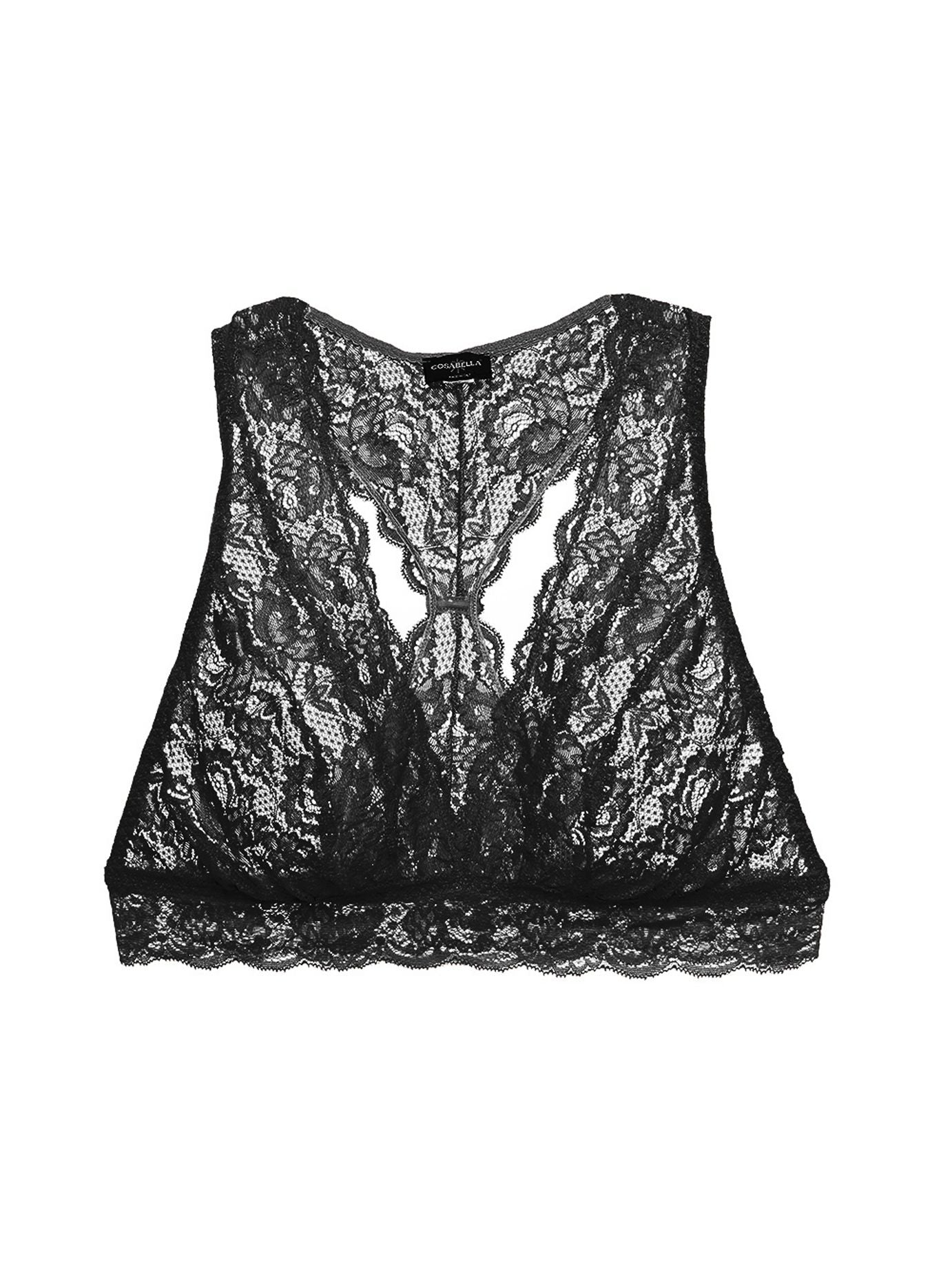 Cosabella Never Say Never Girlie Racerback Bra in black