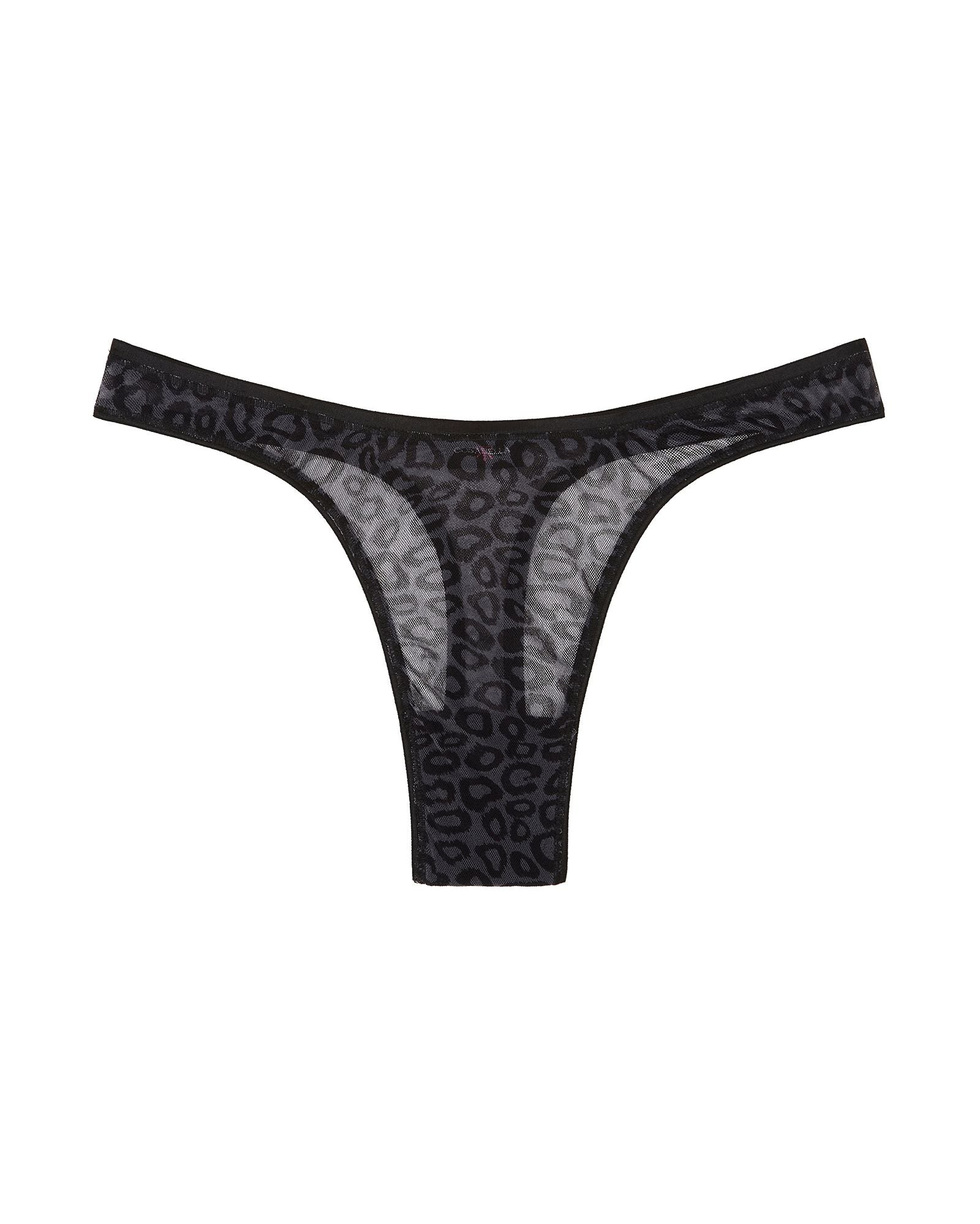 Cosabella Soire Confidence Printed Classic Thong in black