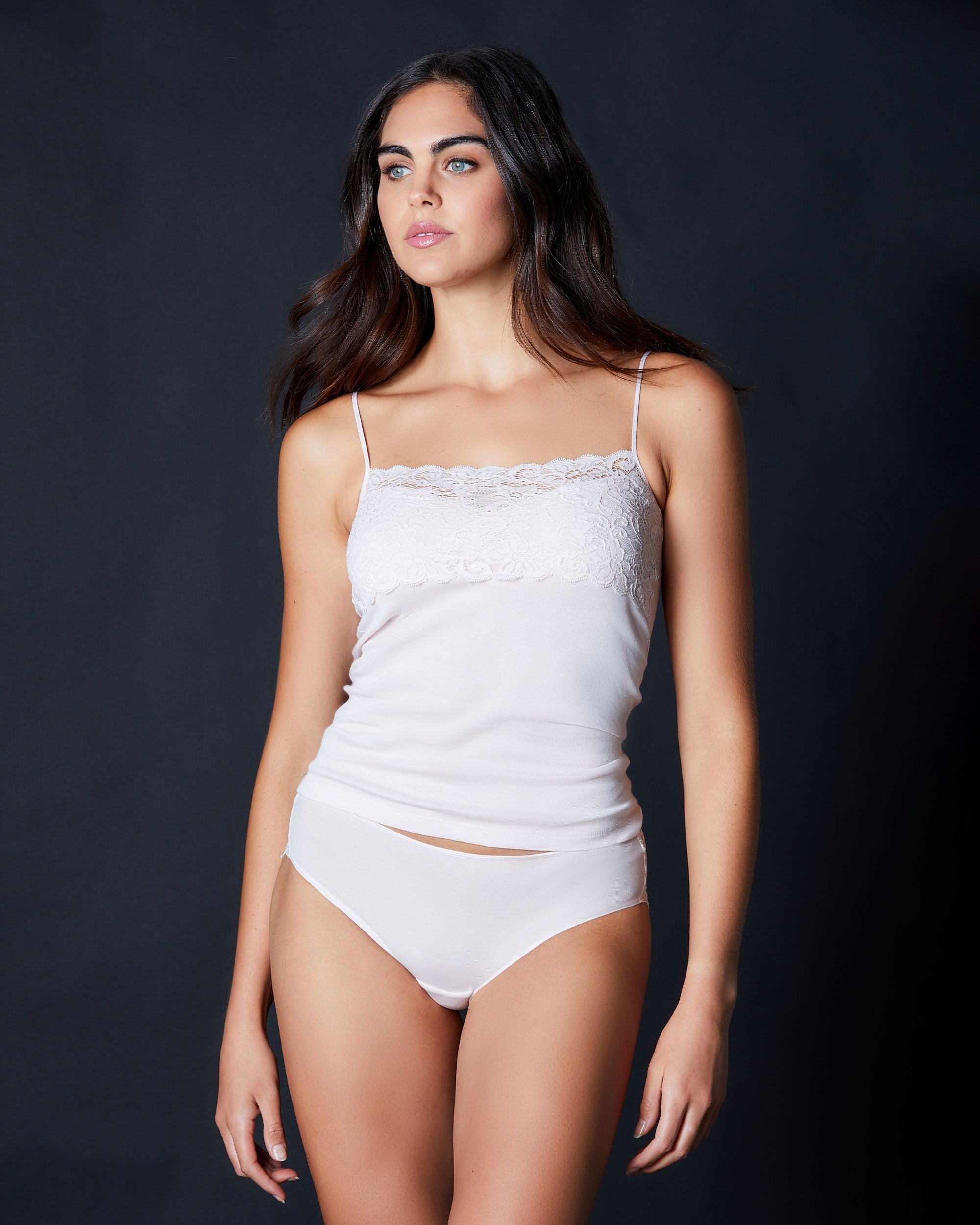 Hanro Luxury Moments Spaghetti Camisole in pink