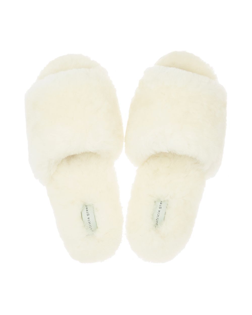Patricia Green Tahoe Single Strap Slipper in white