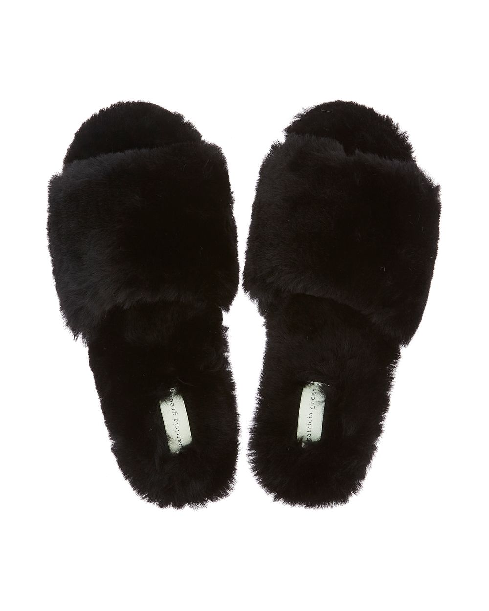 Patricia Green Tahoe Single Strap Slipper in black