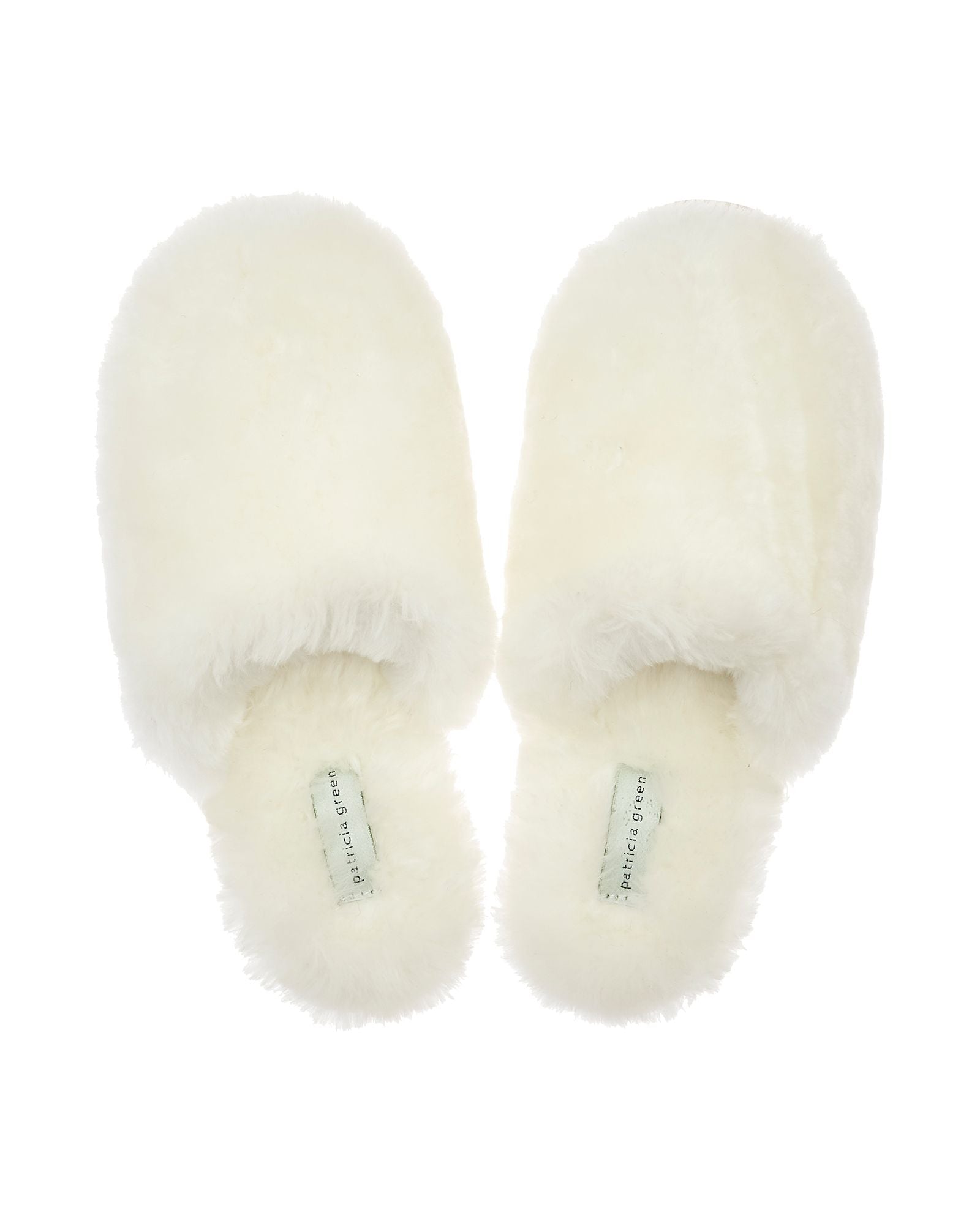Patricia Green Montana Shearling Slippers in white