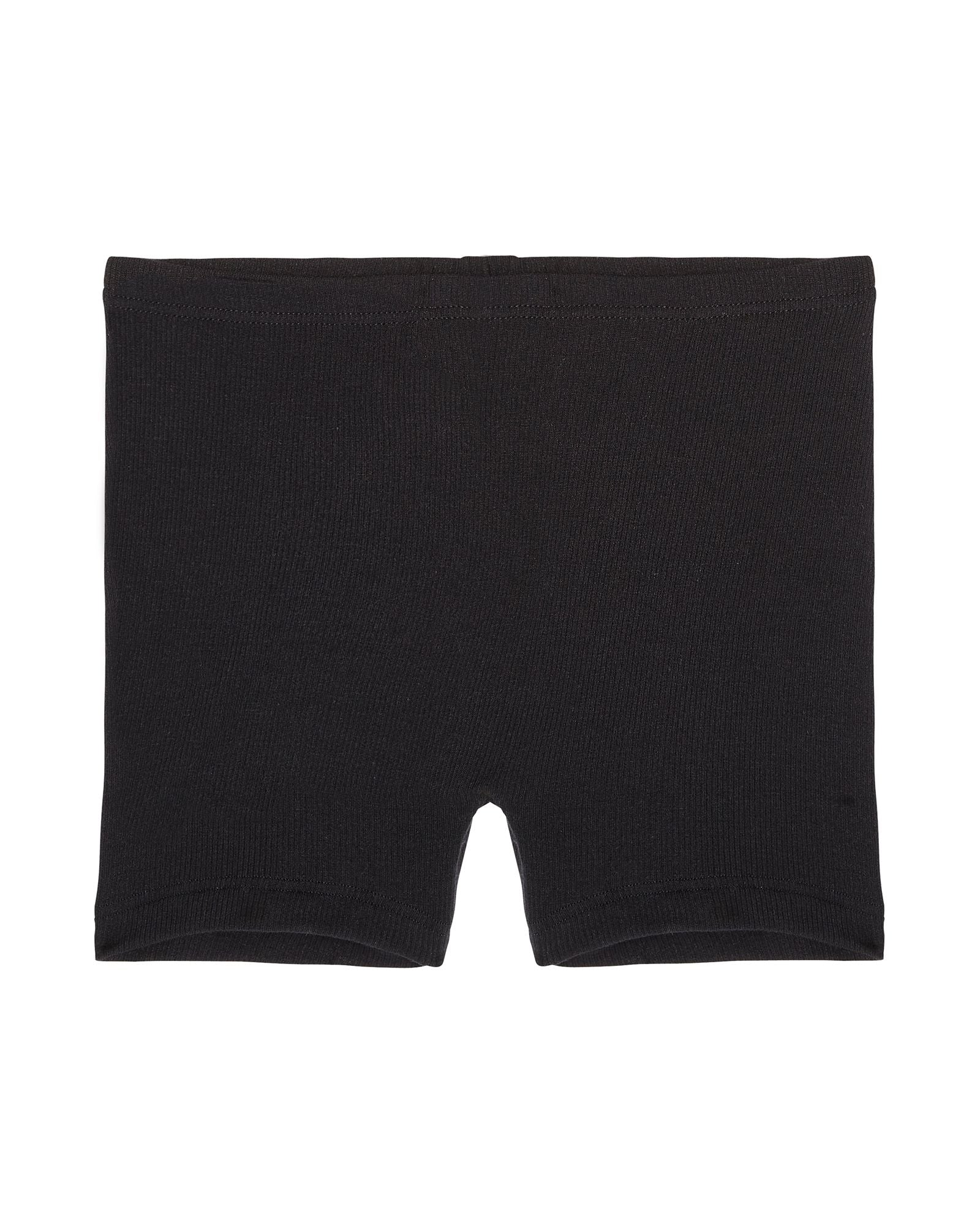 Collezione Privata Fine Rib Boyshort in black