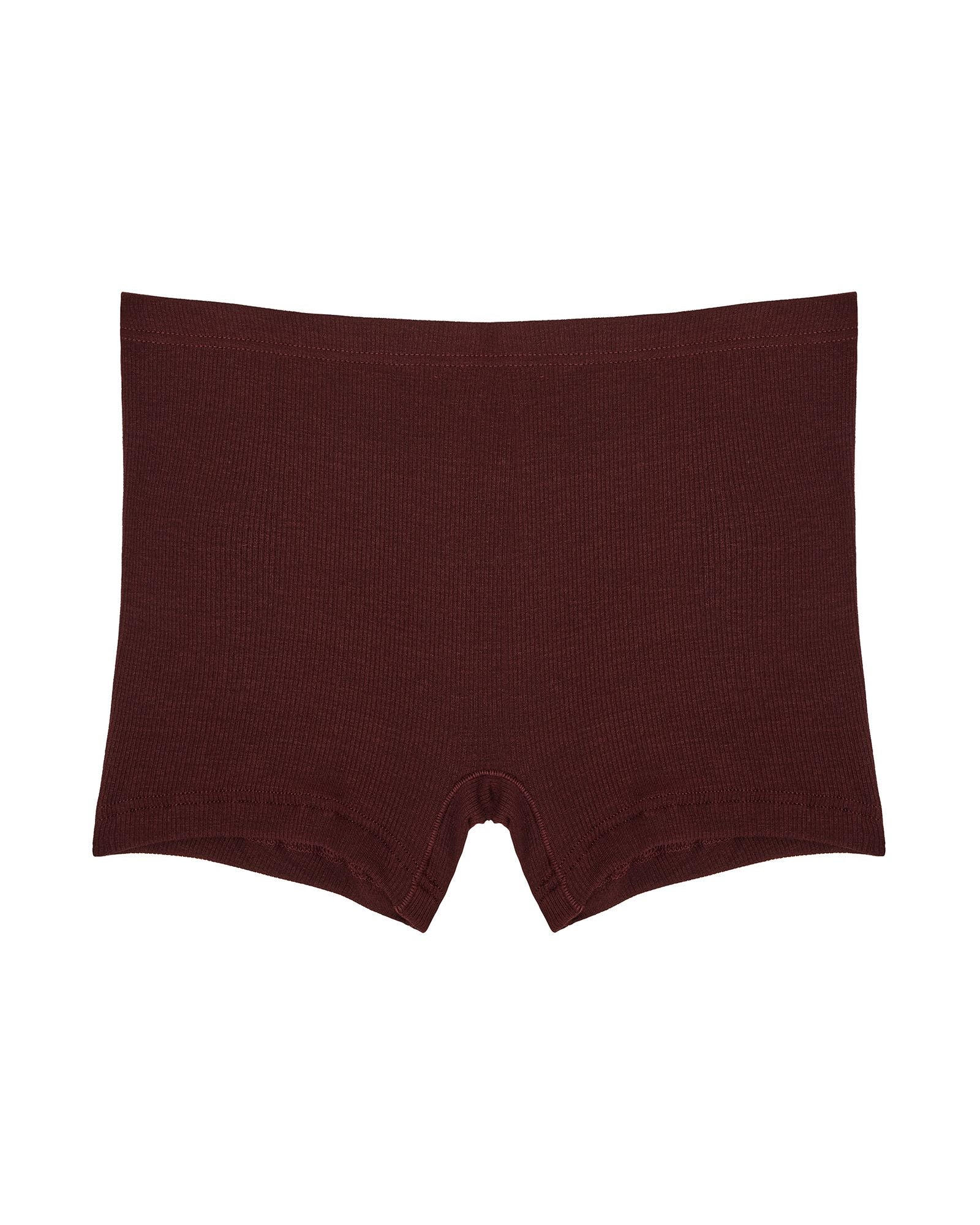 Collezione Privata Fine Rib Boyshort in red