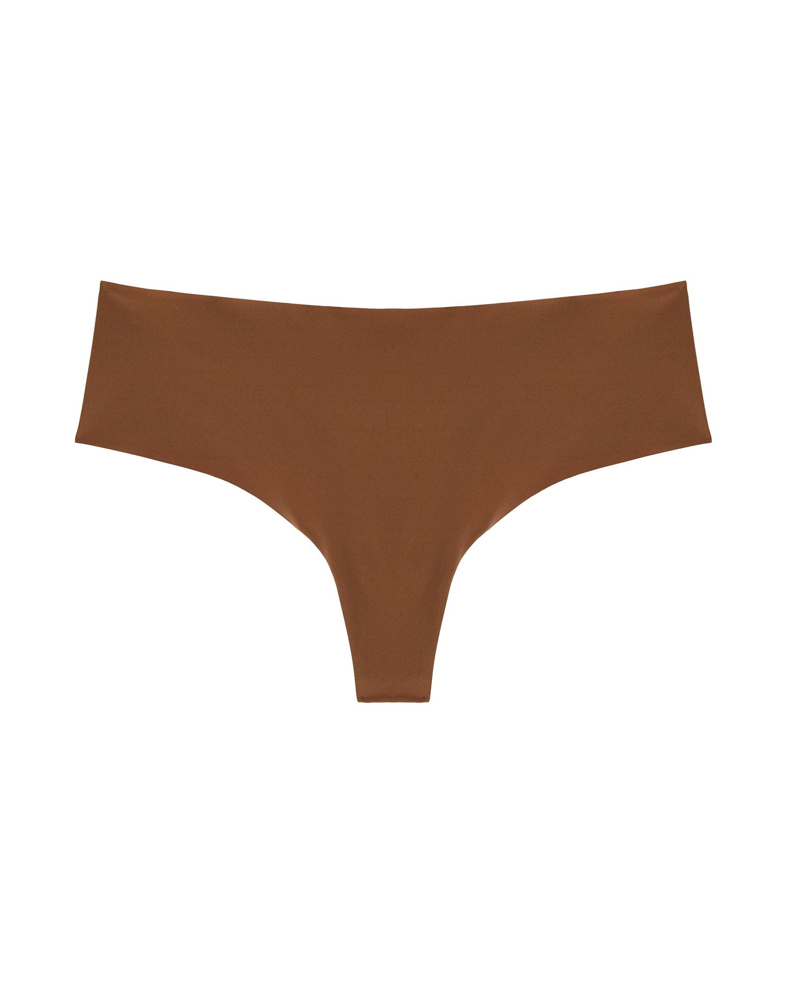 Cosabella Free Cut Micro Extended Thong in brown