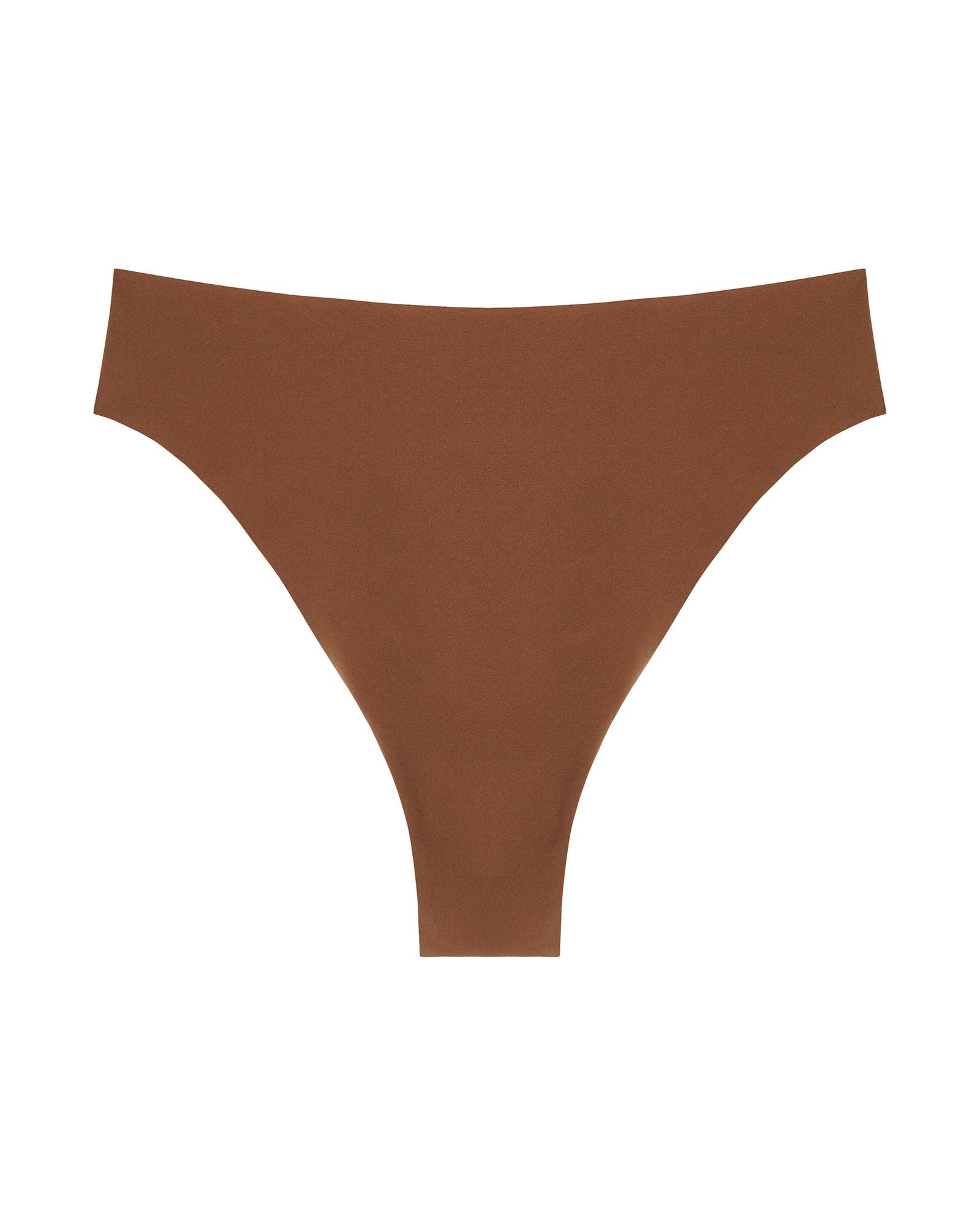 Cosabella Free Cut Micro High Waist Thong in brown