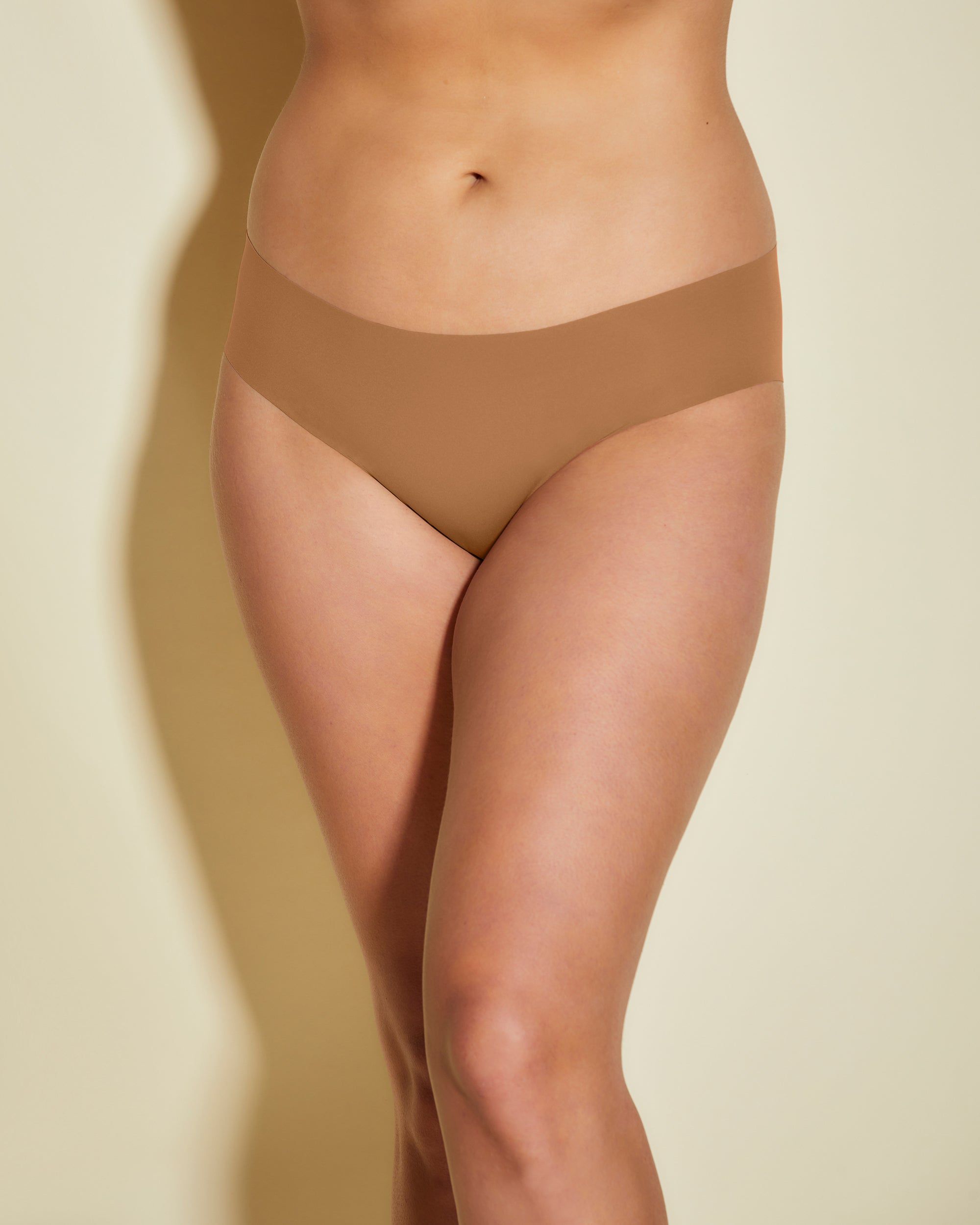 Cosabella Free Cut Micro Extended High Bikini in brown