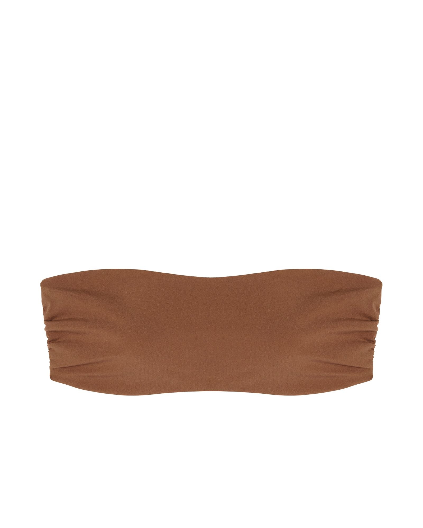 Cosabella Free Cut Bandeau Bra in brown
