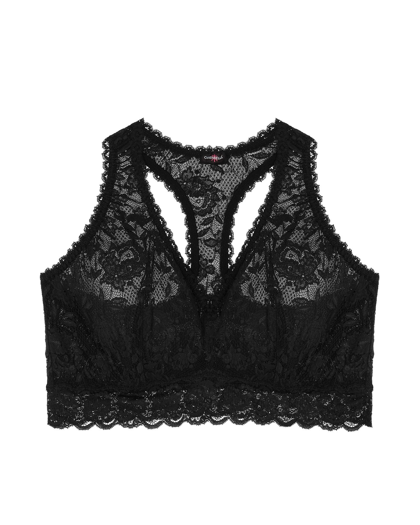 Cosabella Never Say Never Extended Racie Racerback Bralette in black
