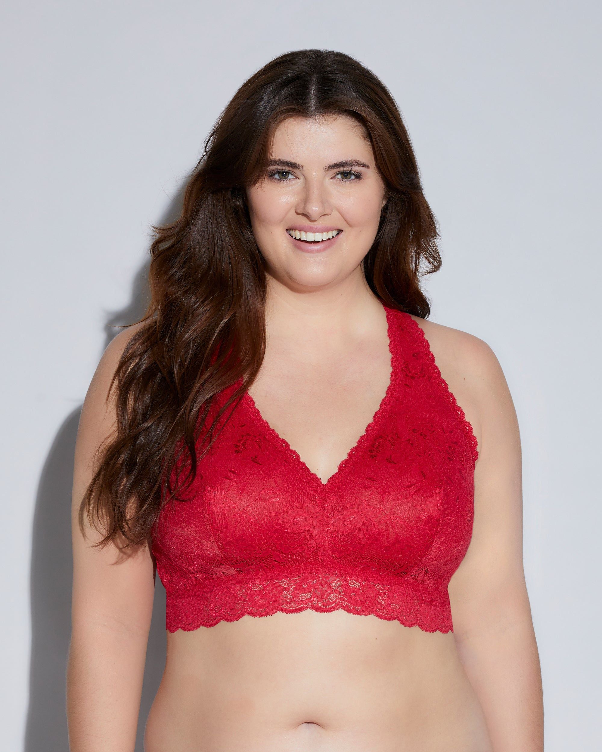 Cosabella Never Say Never Extended Racie Racerback Bralette in red