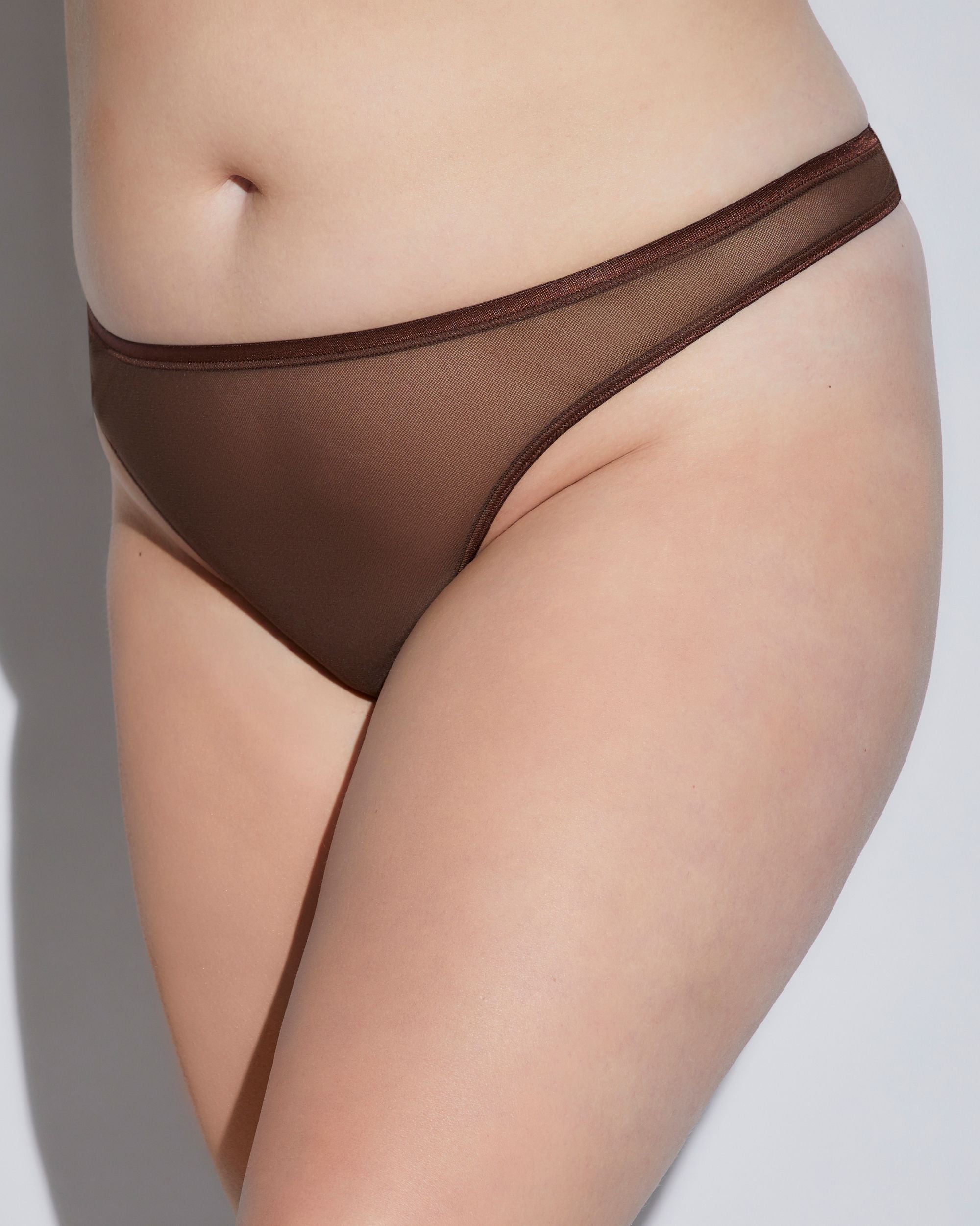 Cosabella Soire Confidence Extended Classic Thong in brown
