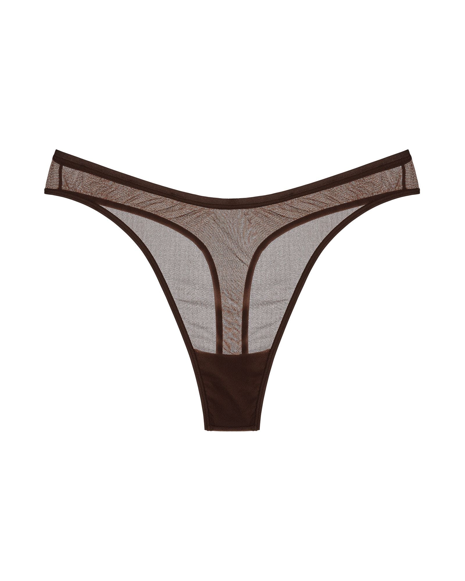Cosabella Soire Confidence Extended Classic Thong in brown