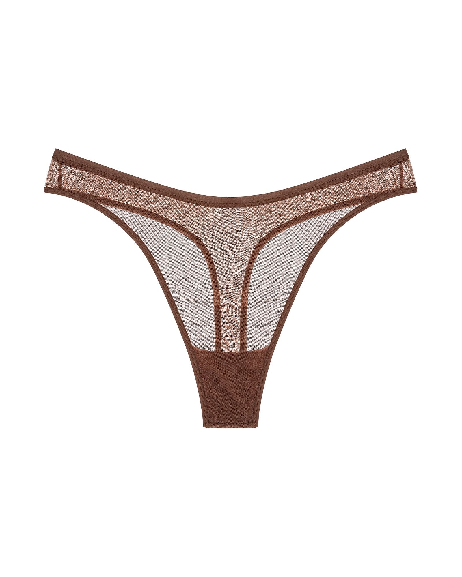 Cosabella Soire Confidence Extended Classic Thong in brown