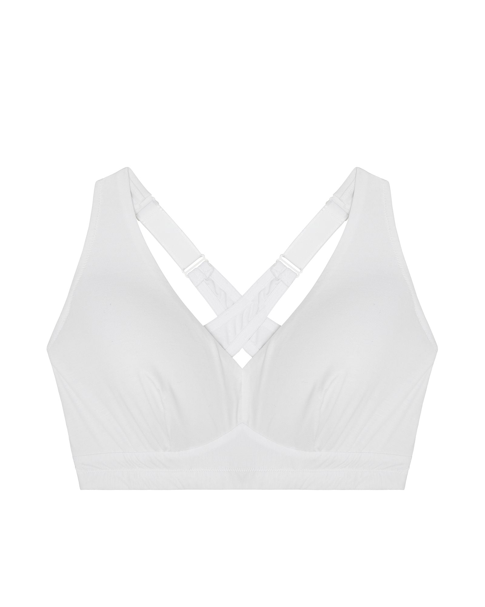 Cosabella Talco Curvy Halter Racerback Bralette in white