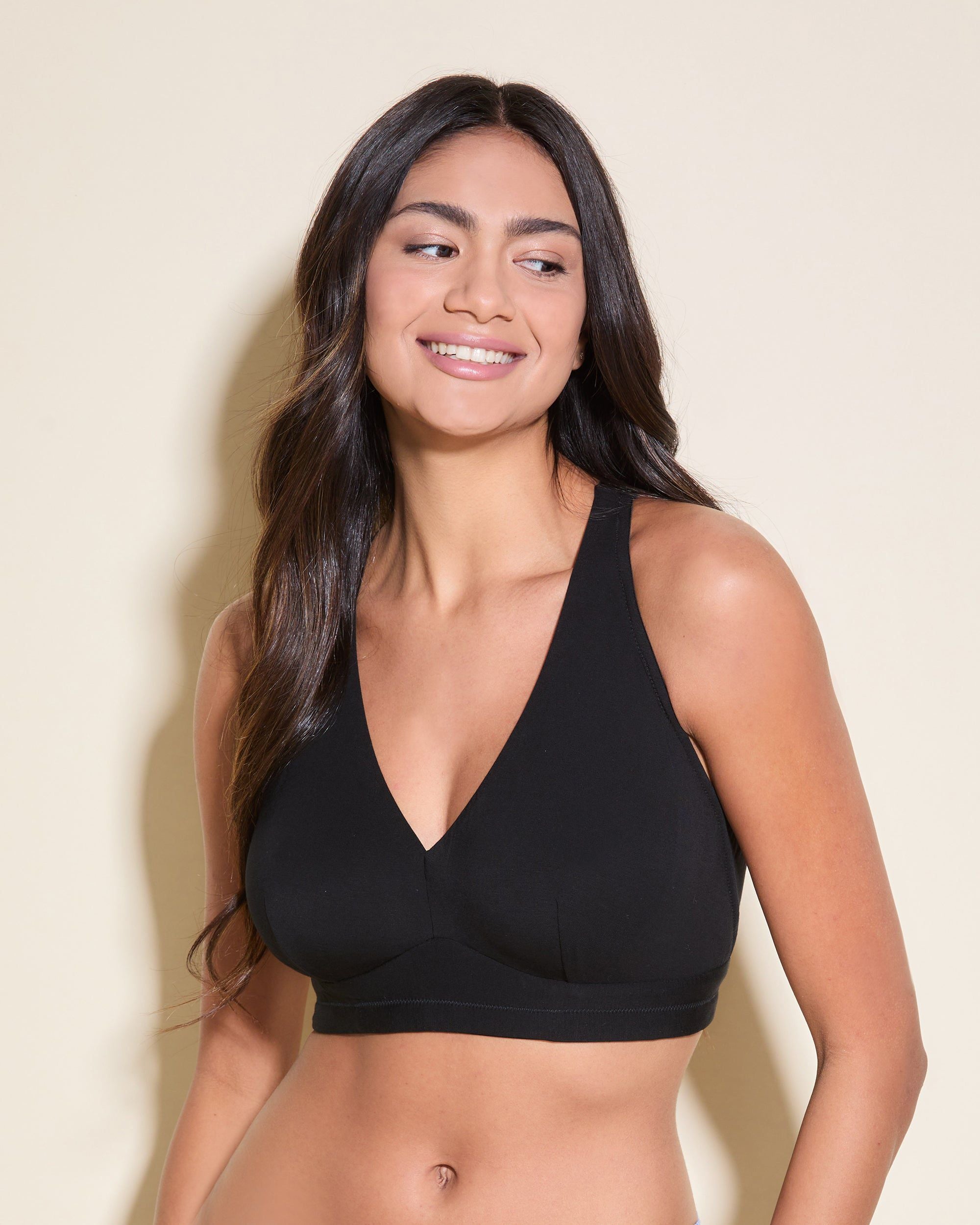 Cosabella Talco Curvy Halter Racerback Bralette in black