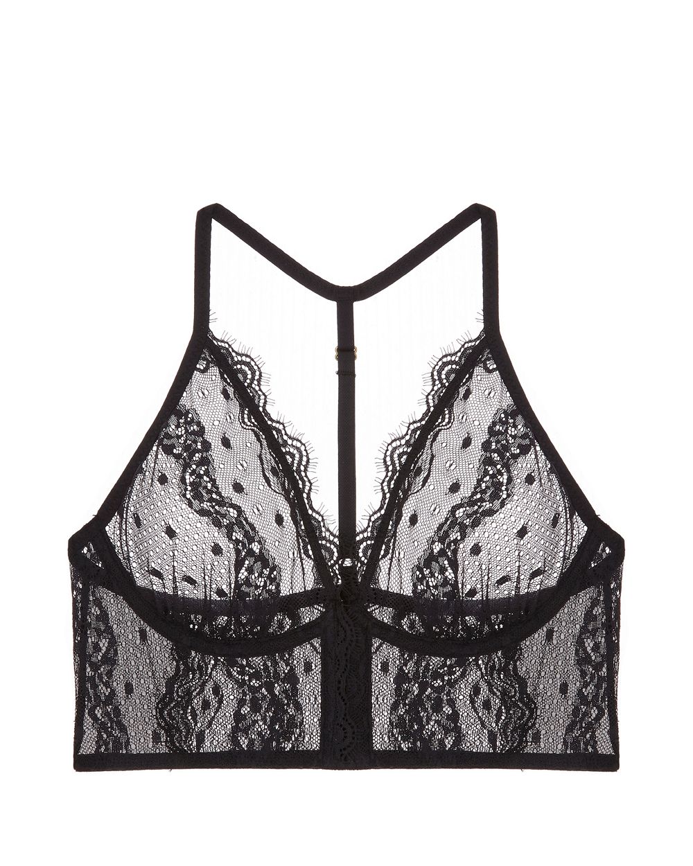 Free People Intimately FP Lennox Longline Bra in black