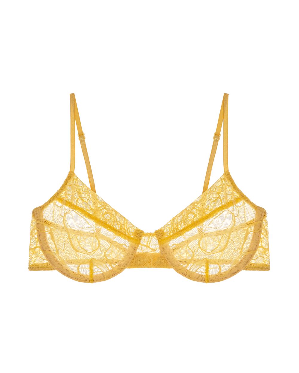 Only Hearts Go Ask Alice Underwire Bra in yellow