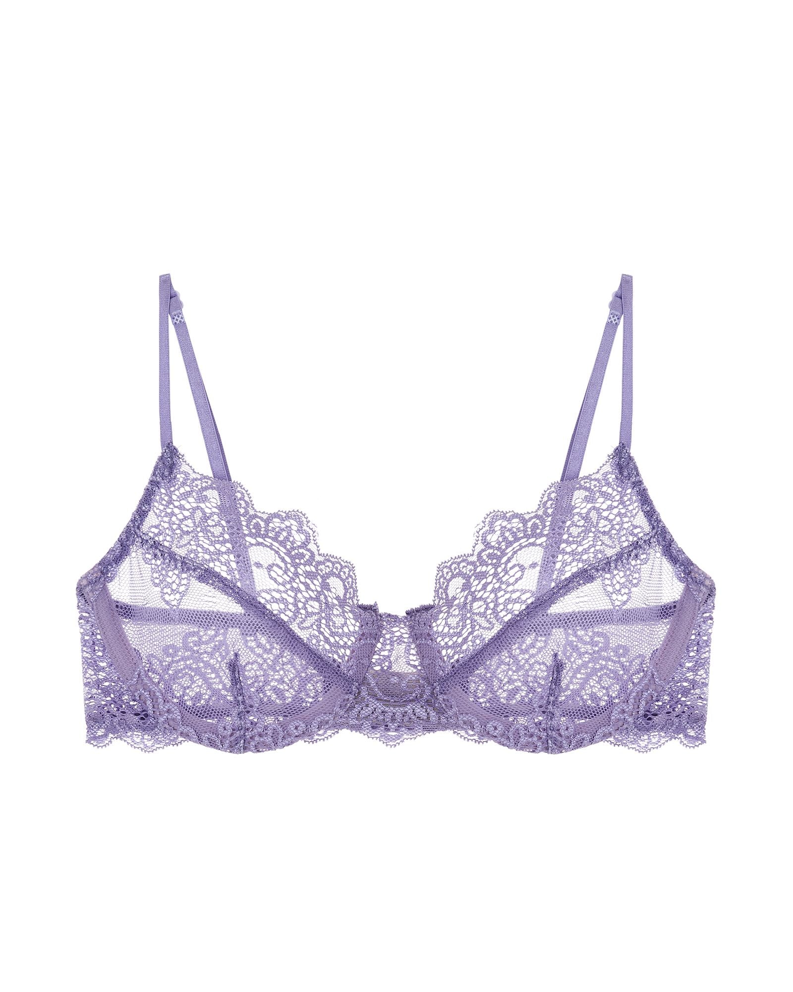 Only Hearts So Fine with Lace Underwire Bra in purple