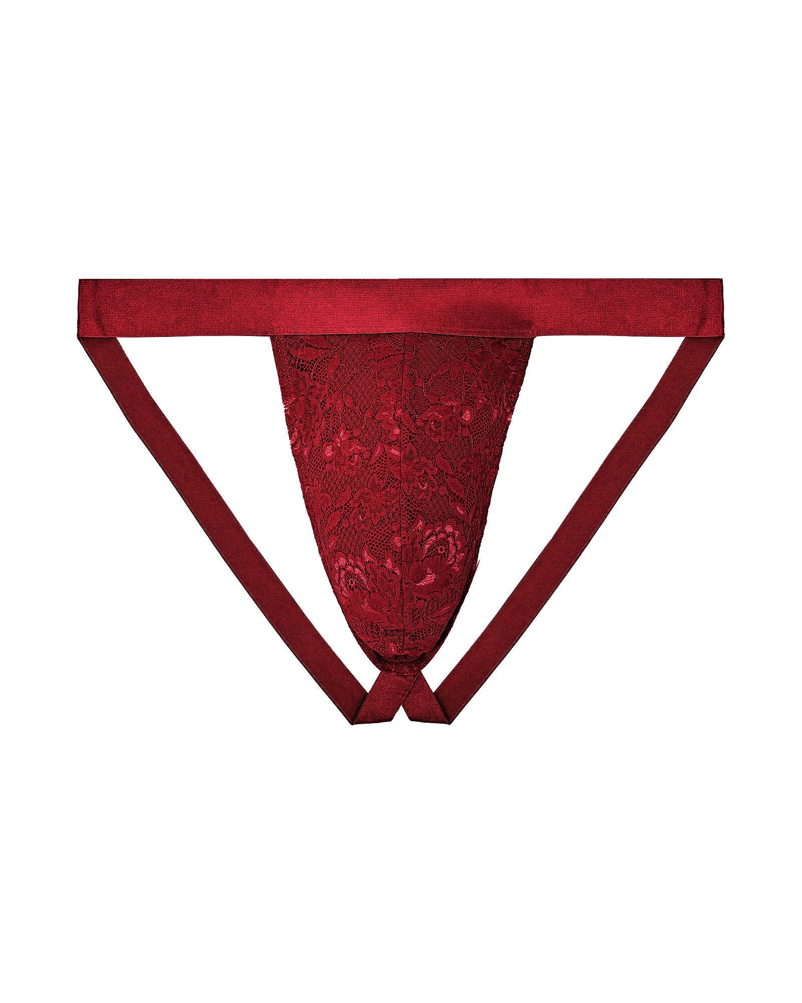 Cosabella Never Say Never Jock Strap in red