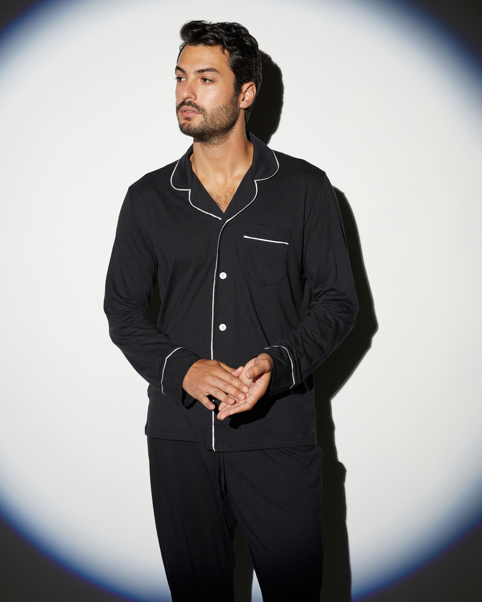 Cosabella Classic Men's PJ Set in black