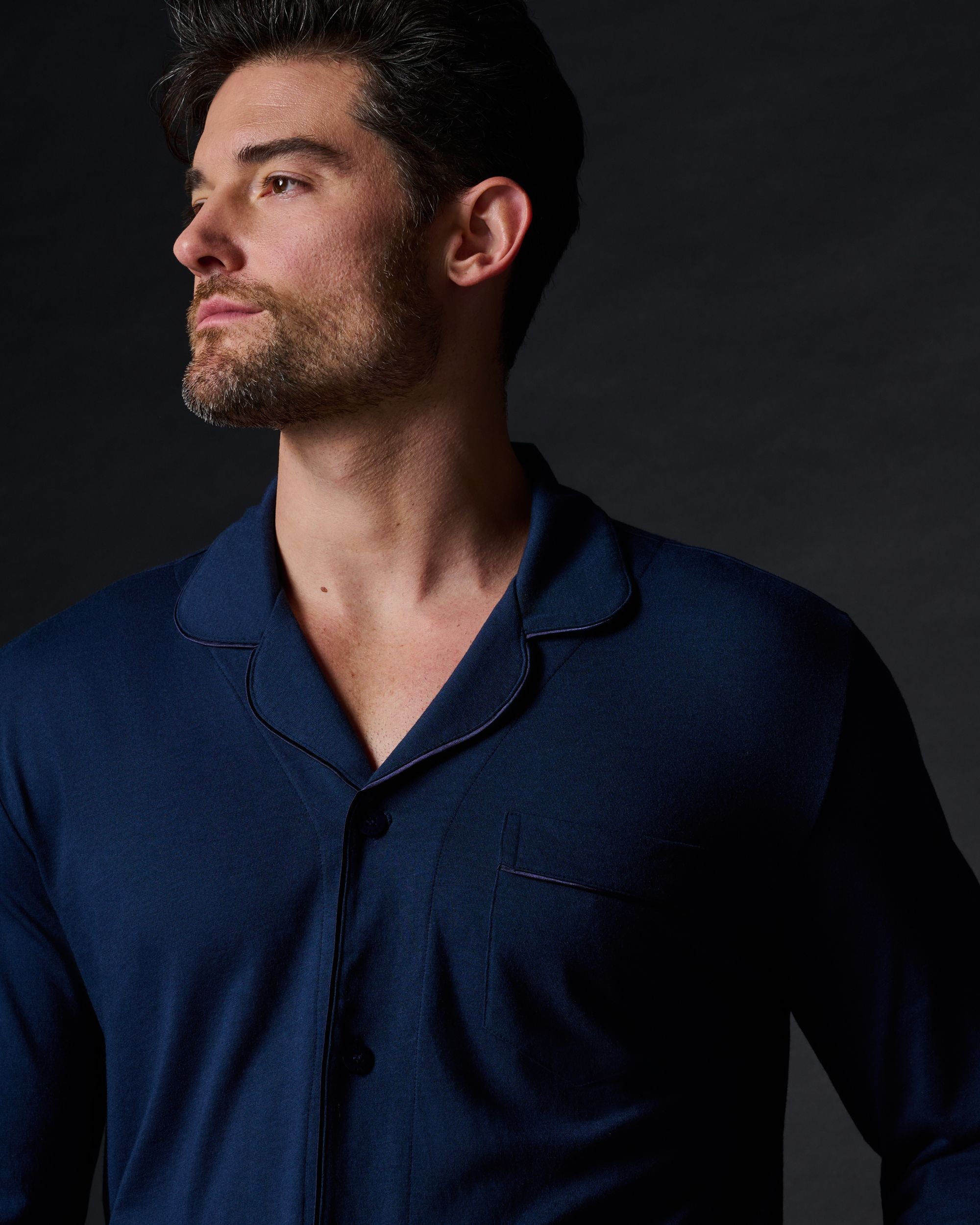 Cosabella Classic Men's PJ Set in blue