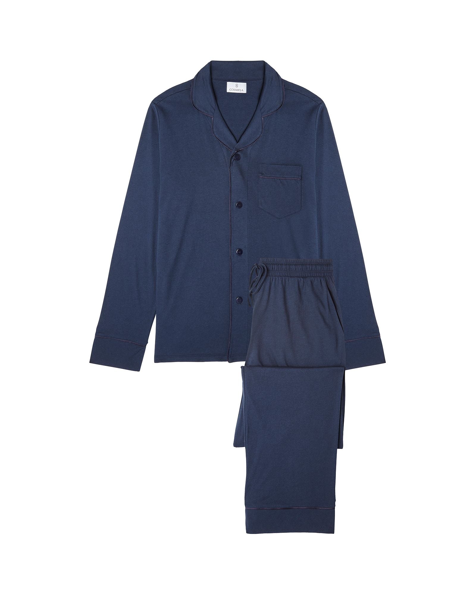 Cosabella Classic Men's PJ Set in blue