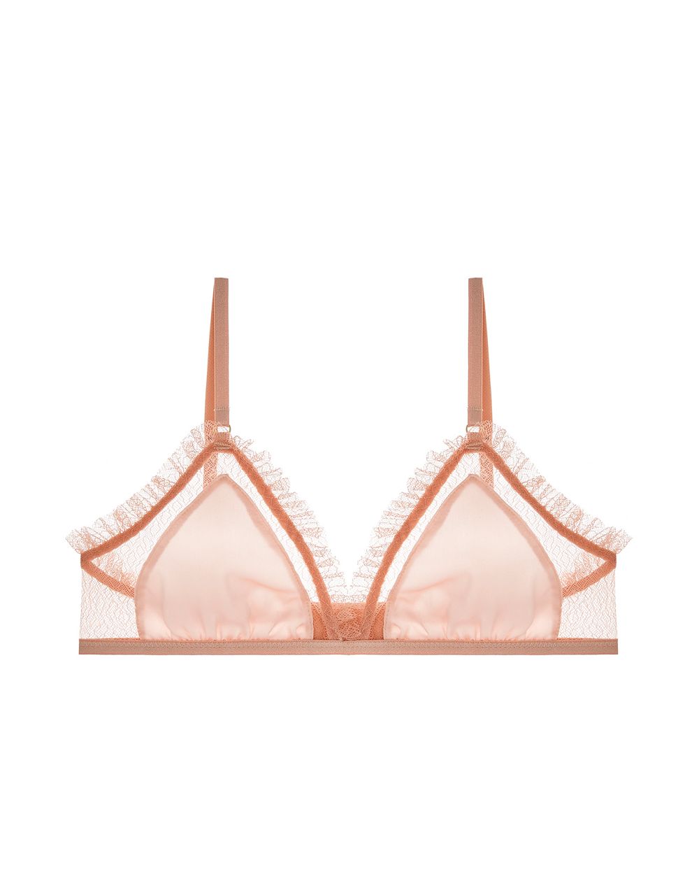 Le Petit Trou Valentin Soft Bra with Silk in pink