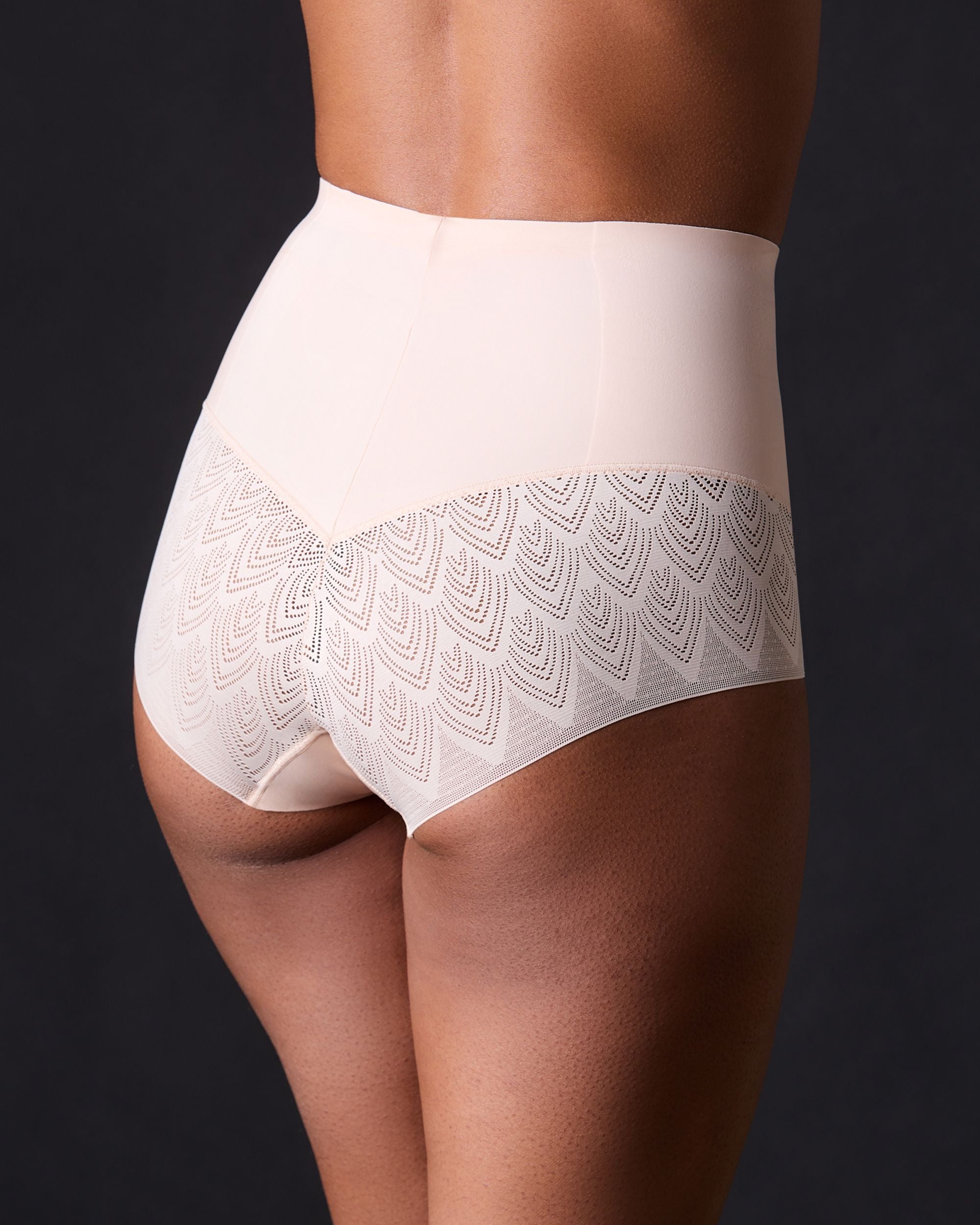 Chantelle Lace Shapewear High Waist Shaper Brief in beige