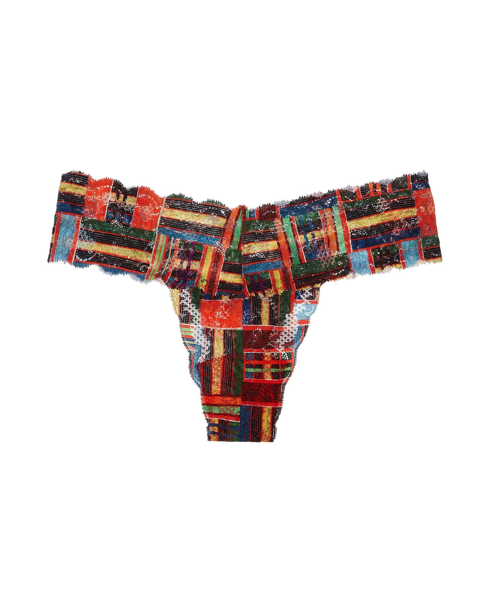 Cosabella Never Say Never Printed Cutie Low Rise Thong in orange