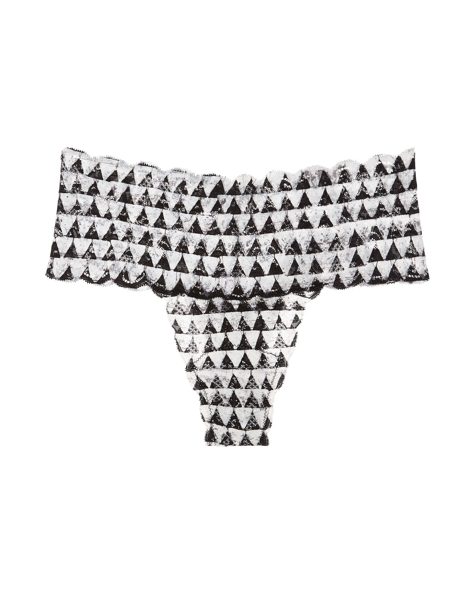 Cosabella Never Say Never Printed Comfie Thong in black