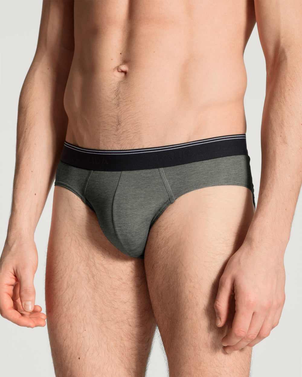 Fresh Cotton Brief in gray - front view | Calida