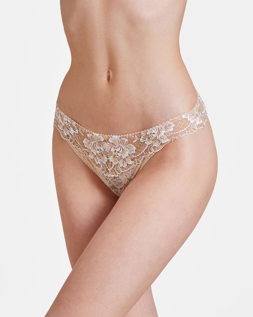 Aubade Melodie D'Ete Tanga in beige