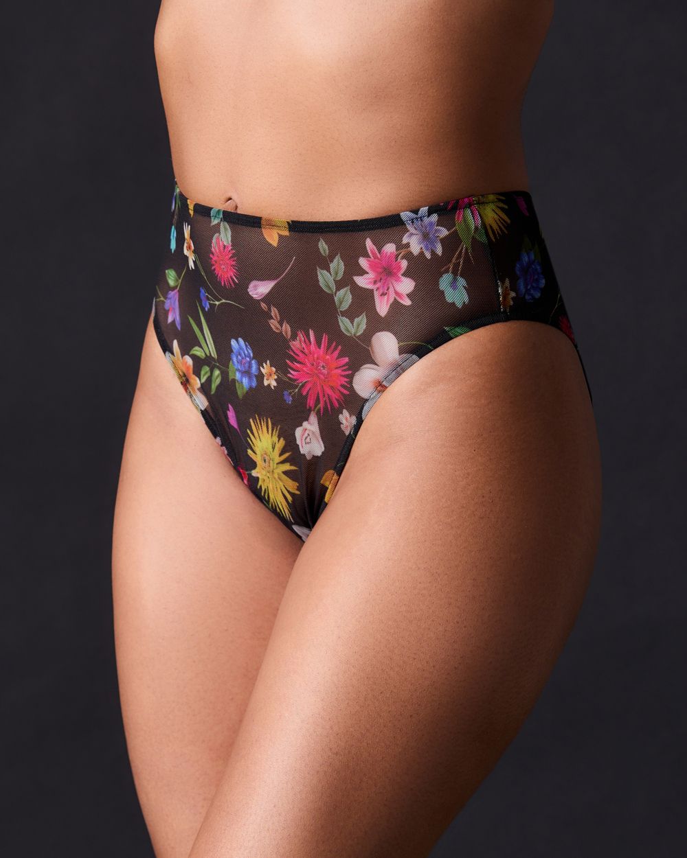 Only Hearts Sylvie Hi-Cut Brief in black