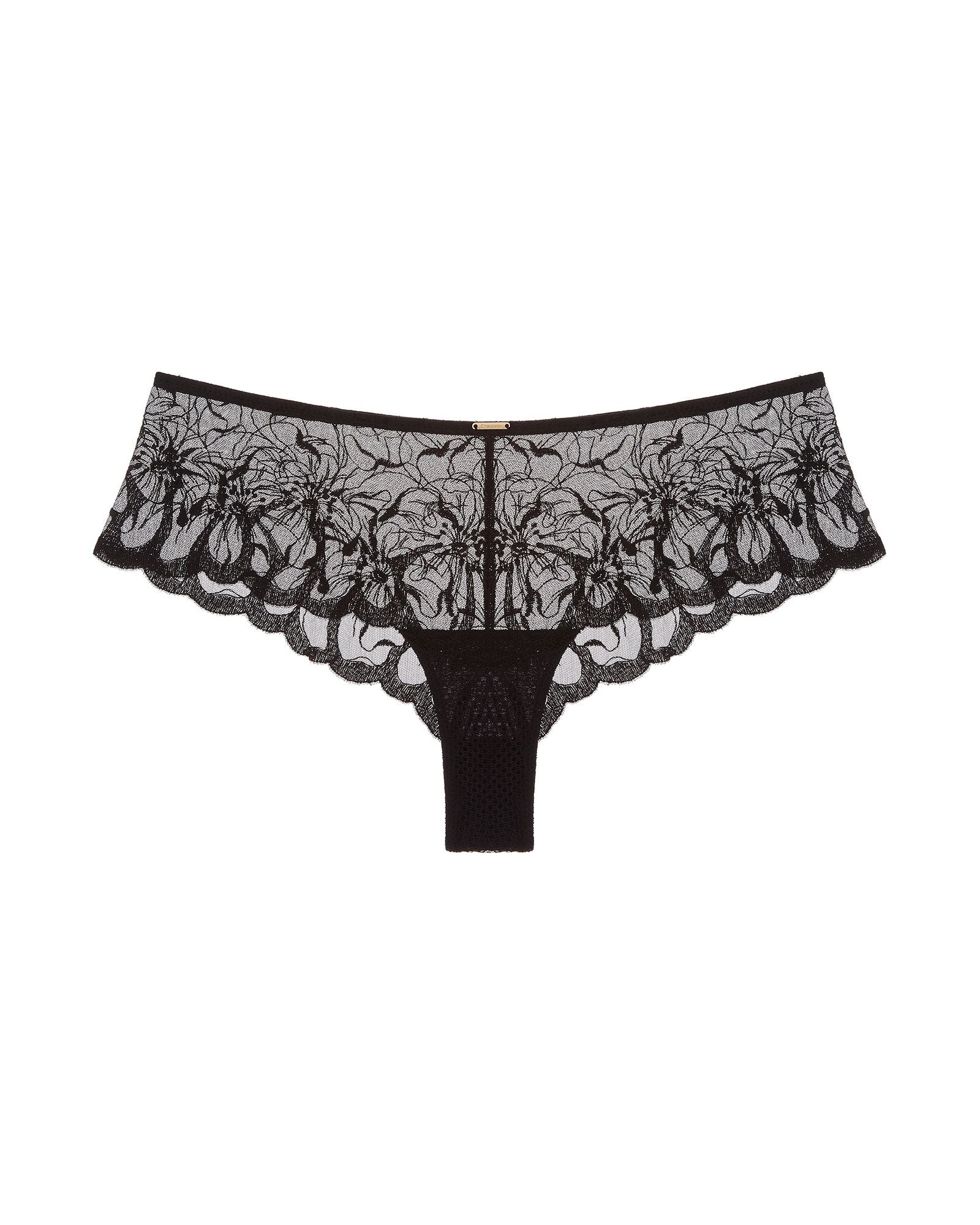Chantelle Fleurs Hipster in black