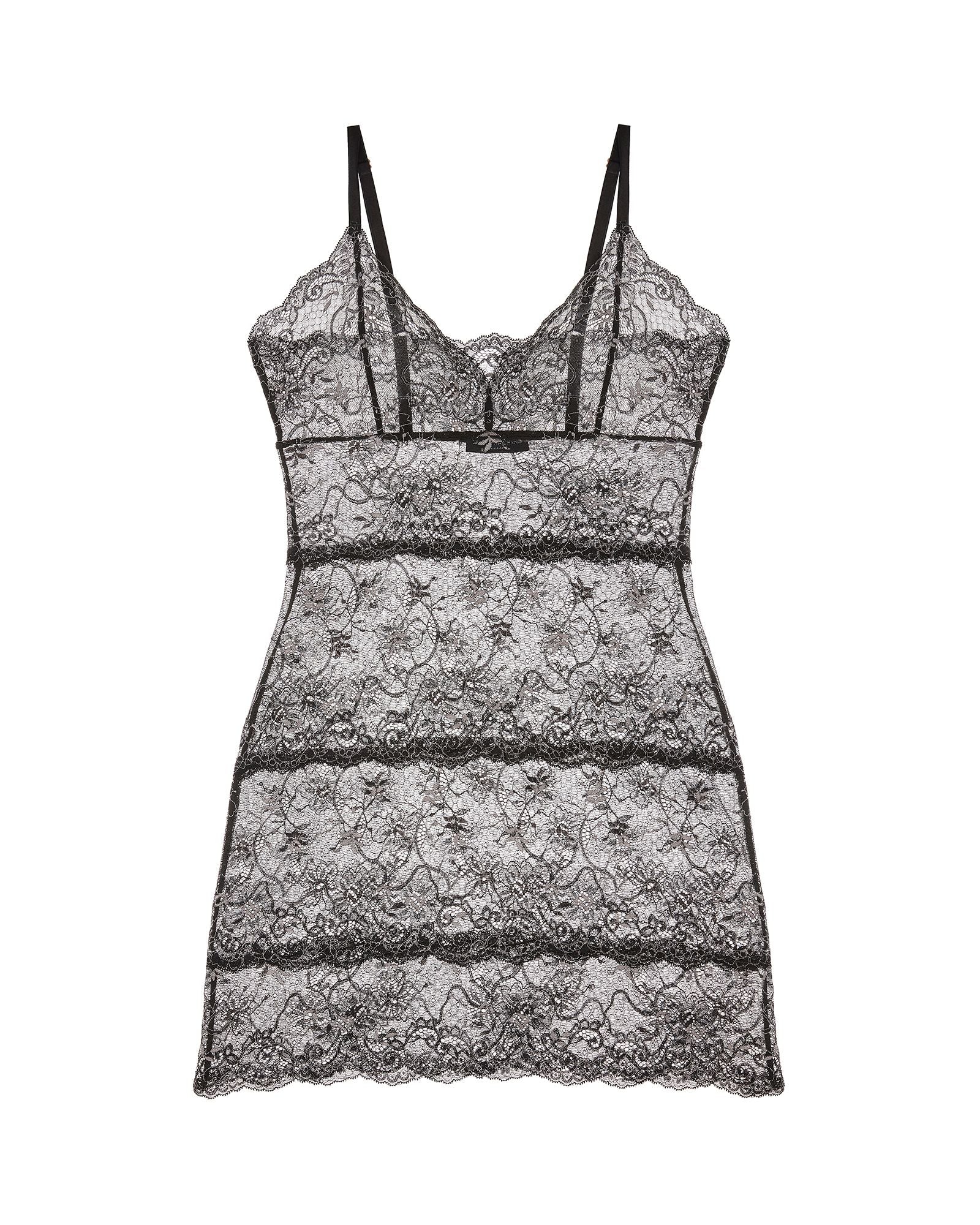 Samantha Chang All Lace Amour Full Slip in gray