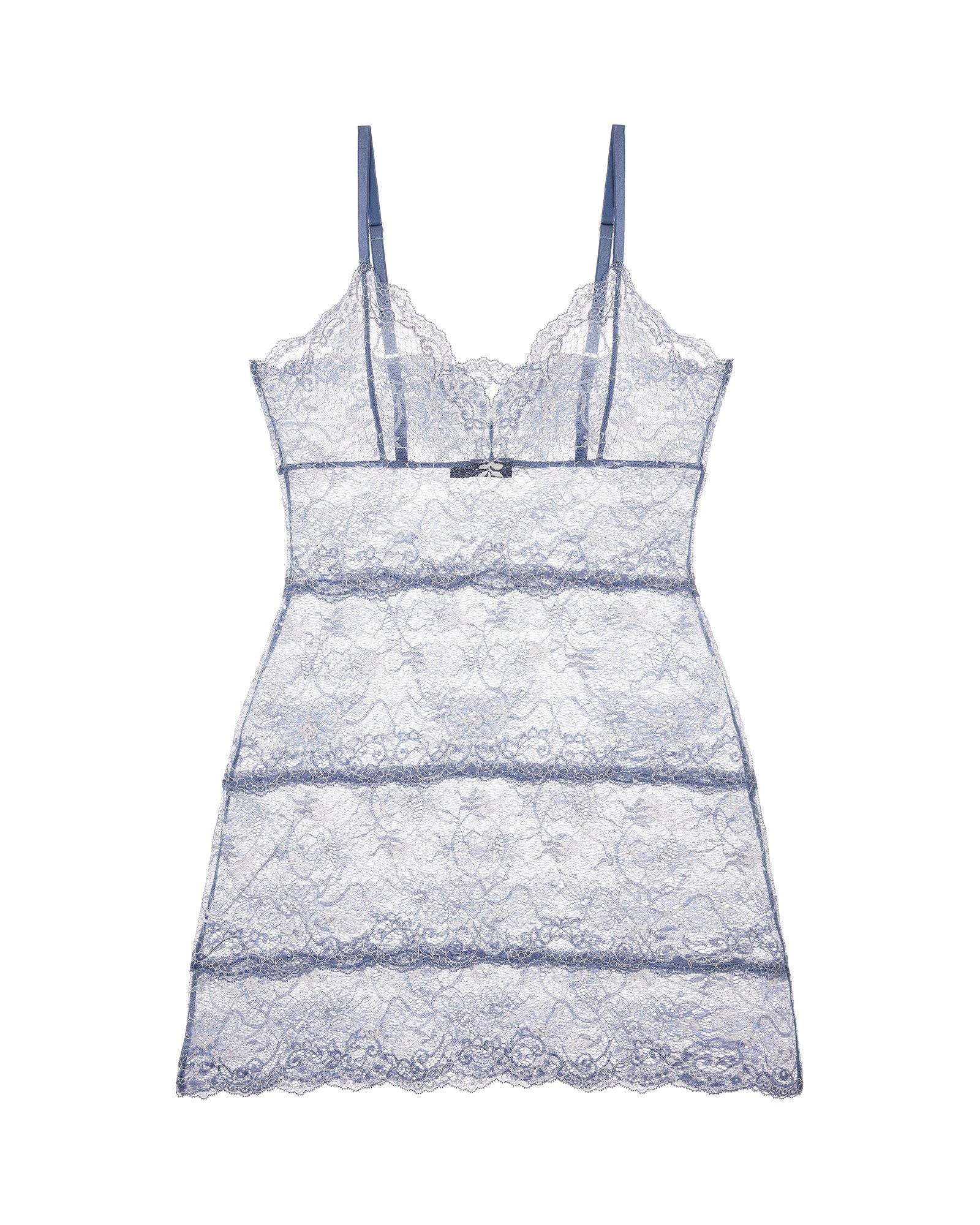 Samantha Chang All Lace Amour Full Slip in blue