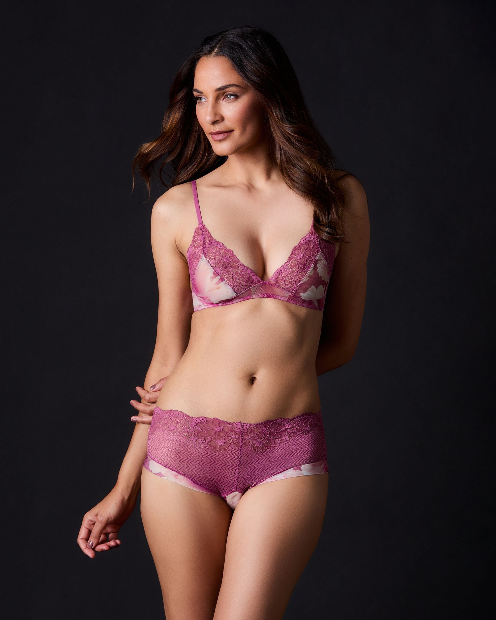 Samantha Chang Flaunt Tuxedo Boyshort in pink