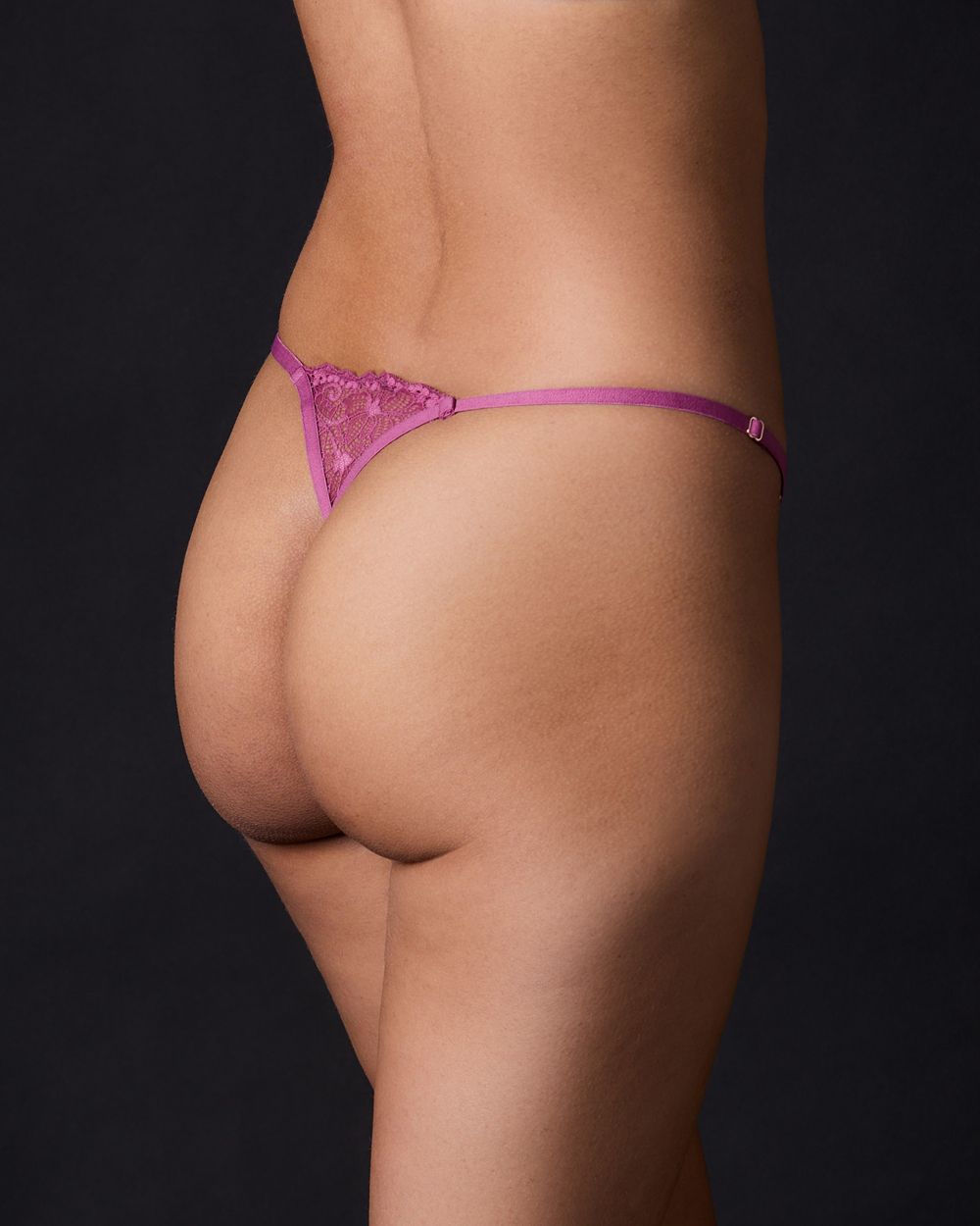 Samantha Chang Flaunt Adjustable String Thong in pink