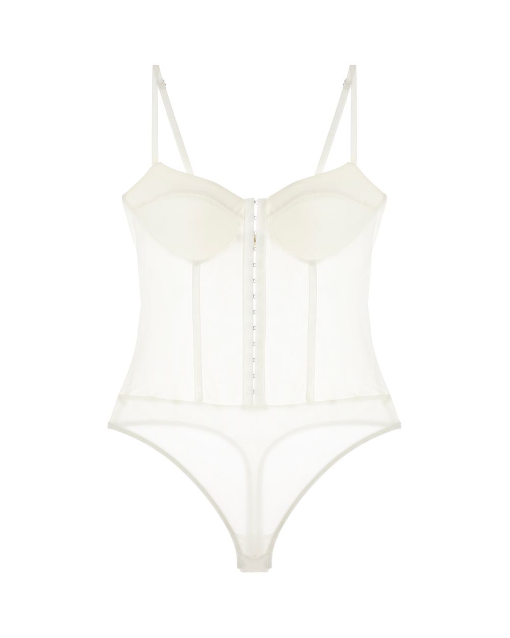 Free People Intimately FP Night Rhythm Corset Bodysuit in white