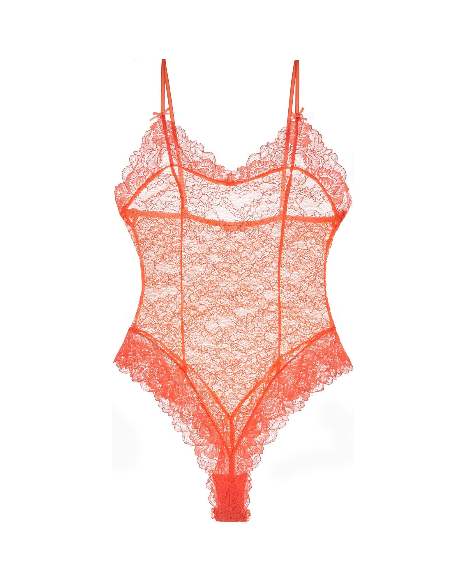 Free People Intimately FP One Touch Bodysuit in orange