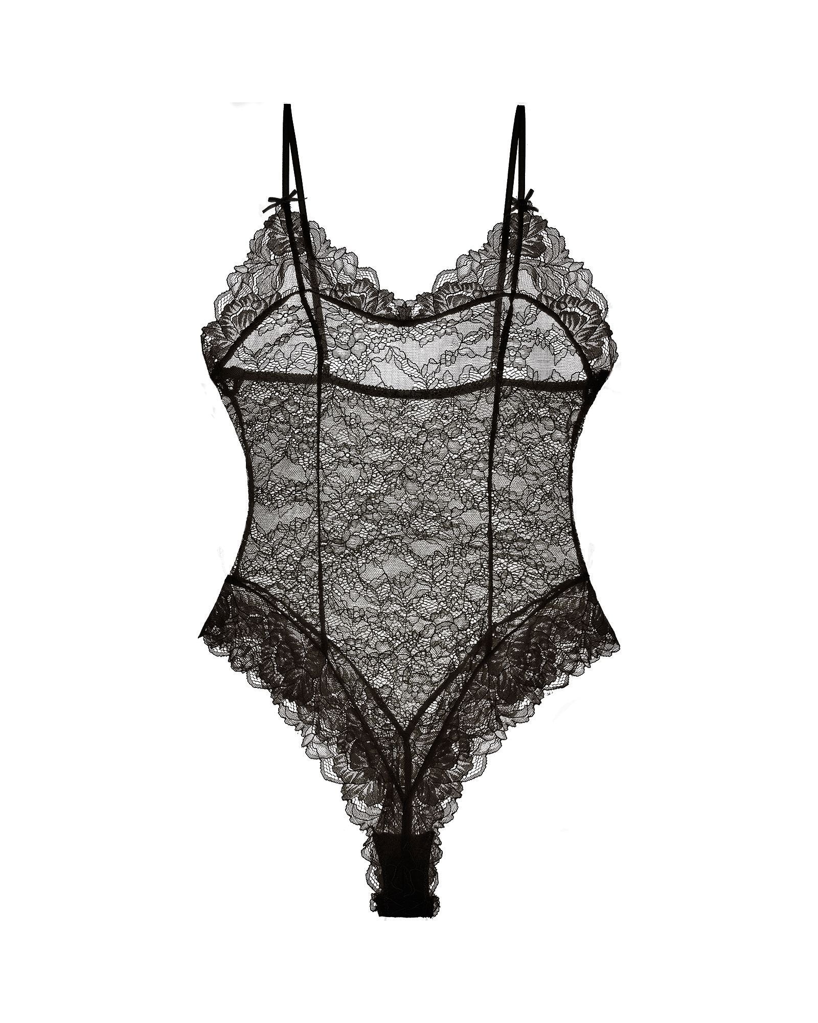 Free People Intimately FP One Touch Bodysuit in black