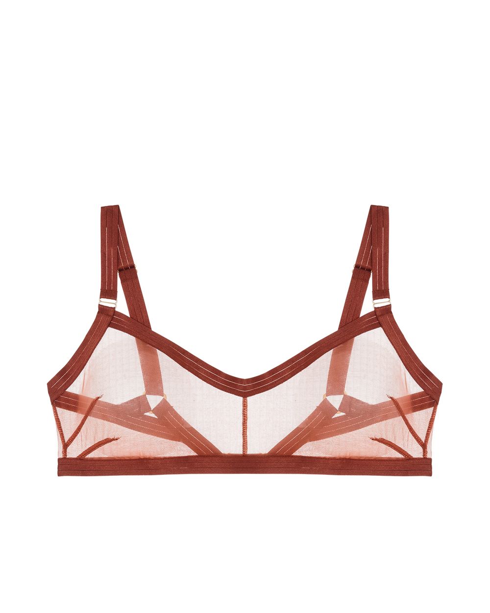 The Underargument For Play Against Performance Own Your Way Bralette in orange