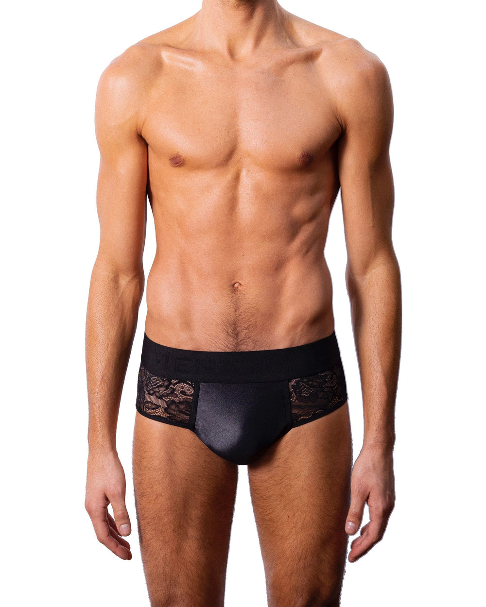 Menagerie Core Lace Hip Brief in black