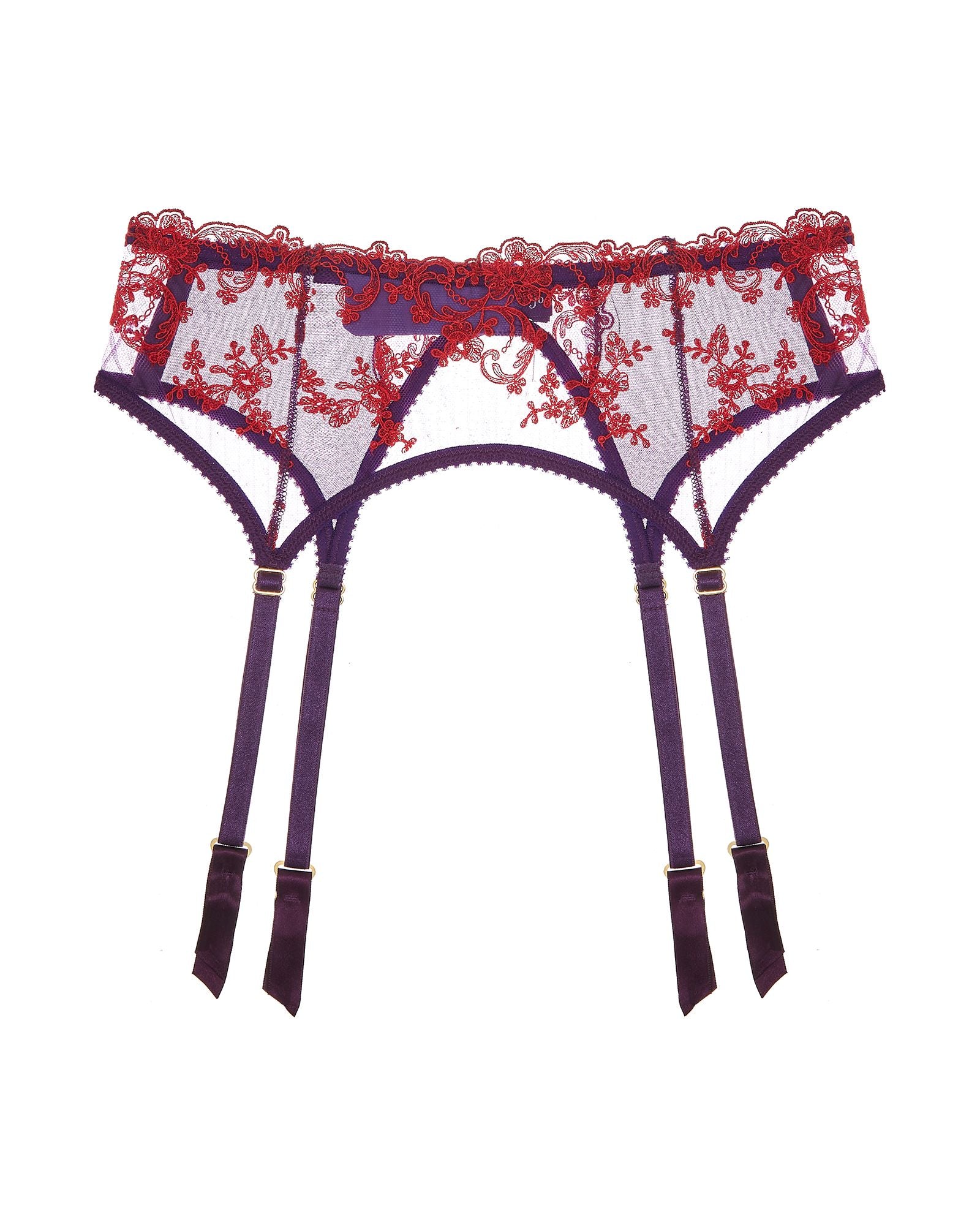 Journelle Cristiana Suspender Belt in purple