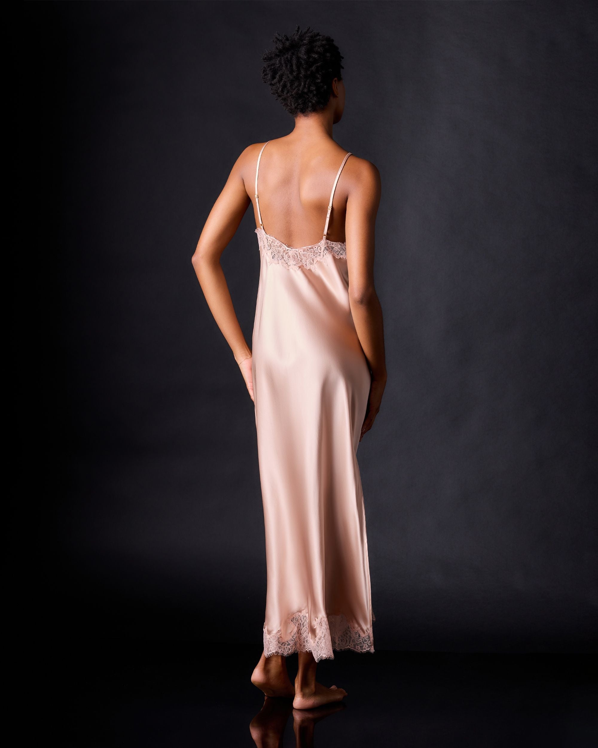 Journelle Charlotte Long Slip in pink