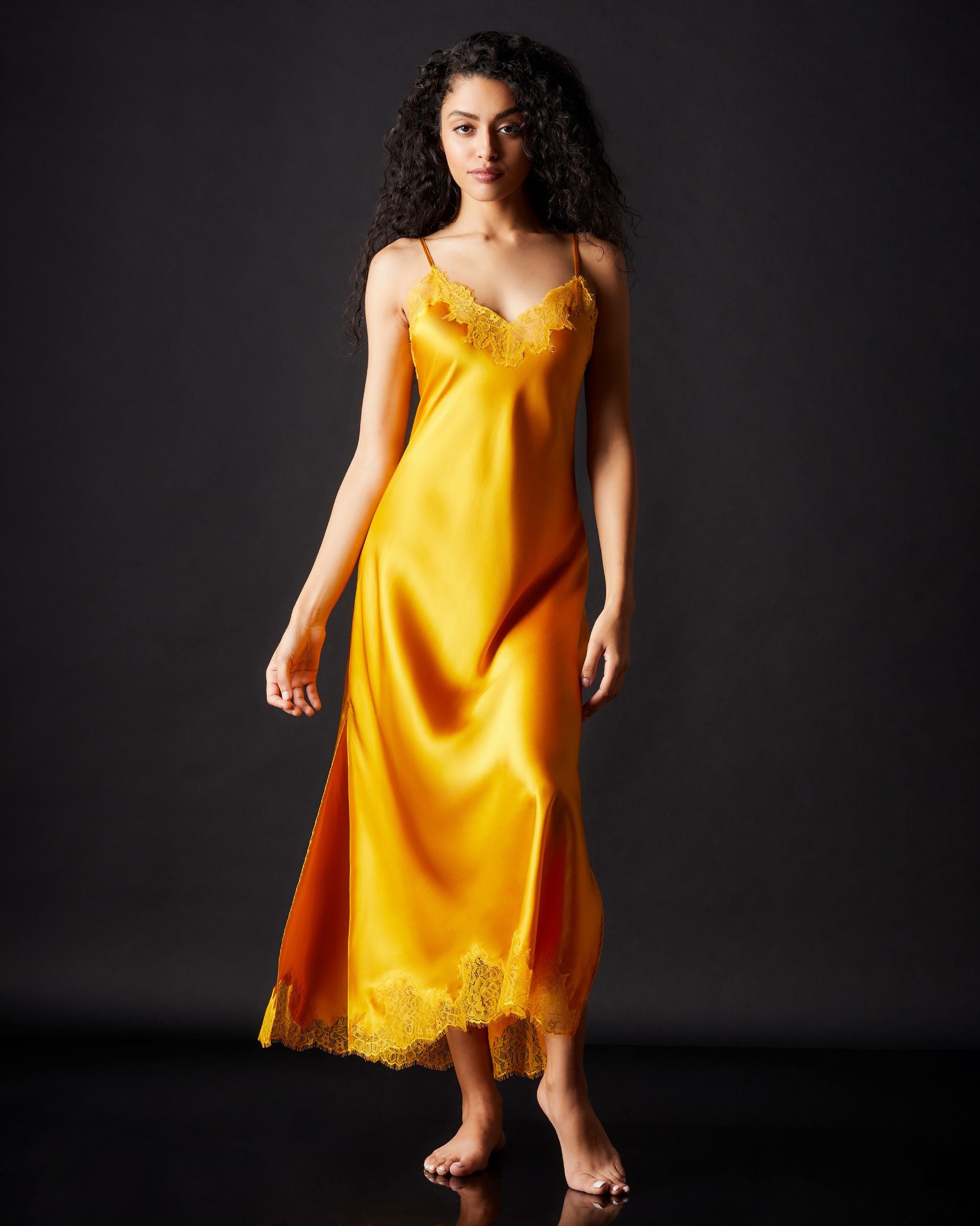 Journelle Charlotte Long Slip in yellow