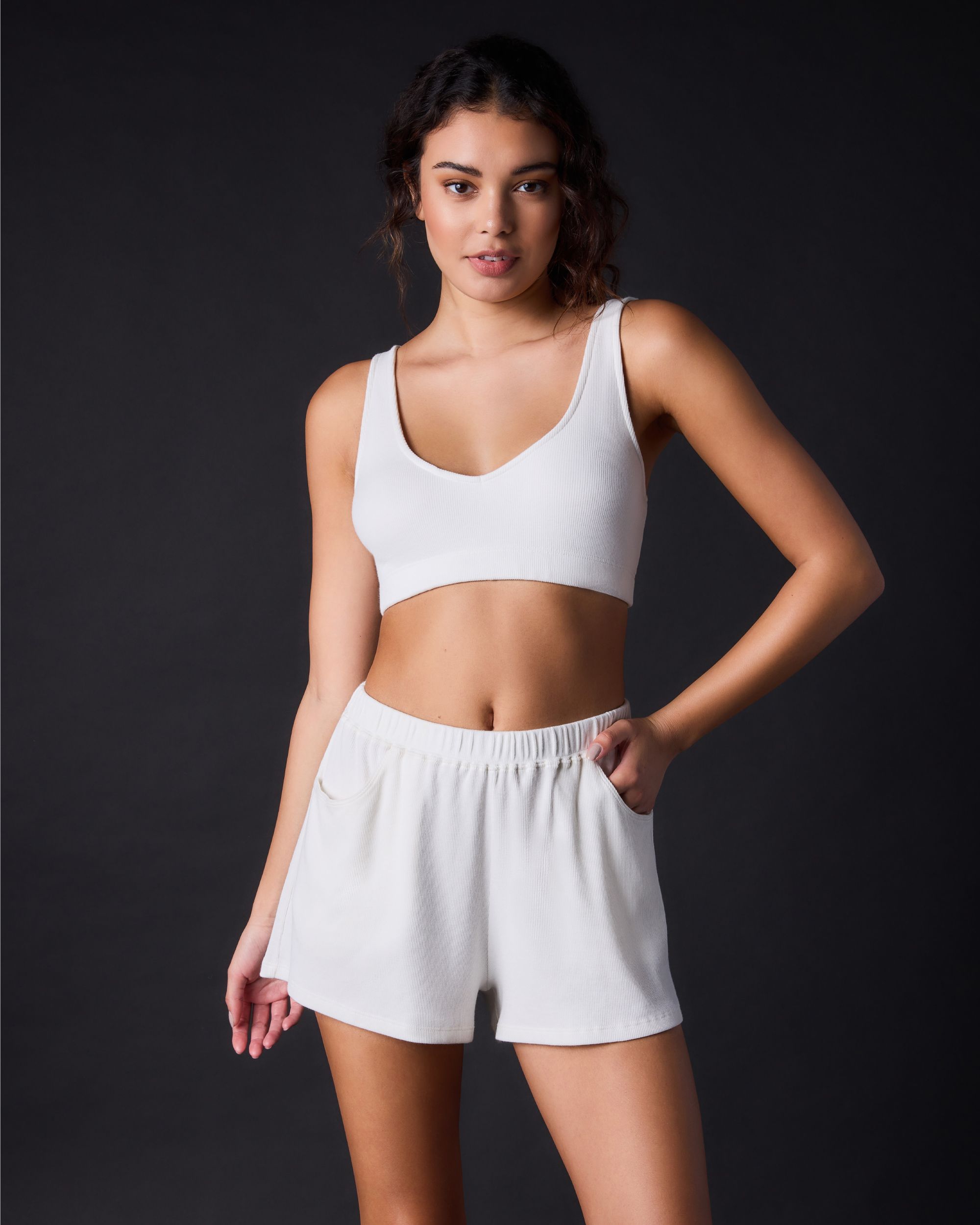 Journelle Kaia Bralette in white