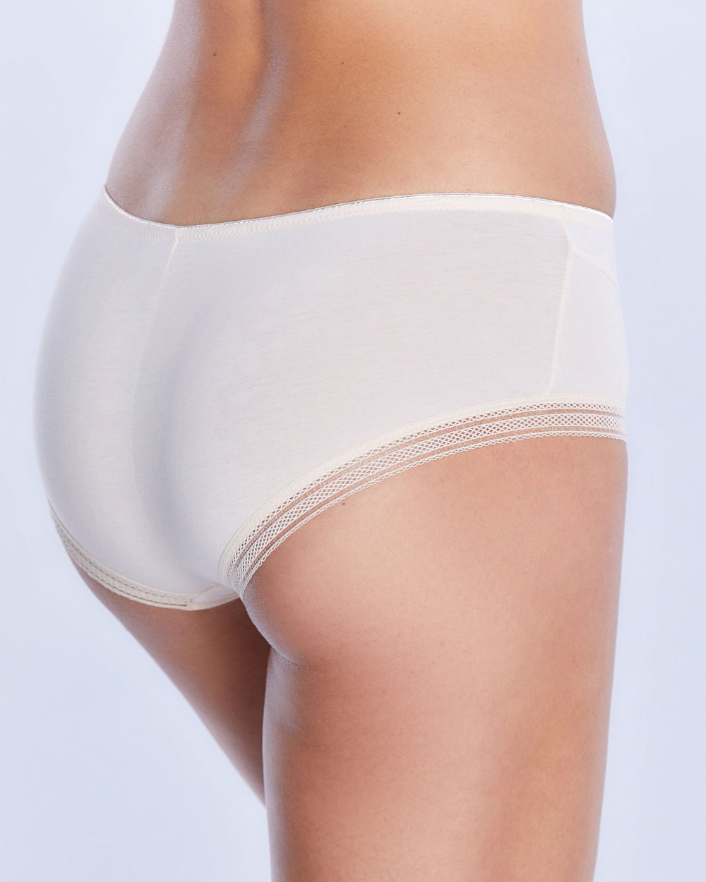 Samantha Chang Jet Set Supima Cotton Hipster in beige